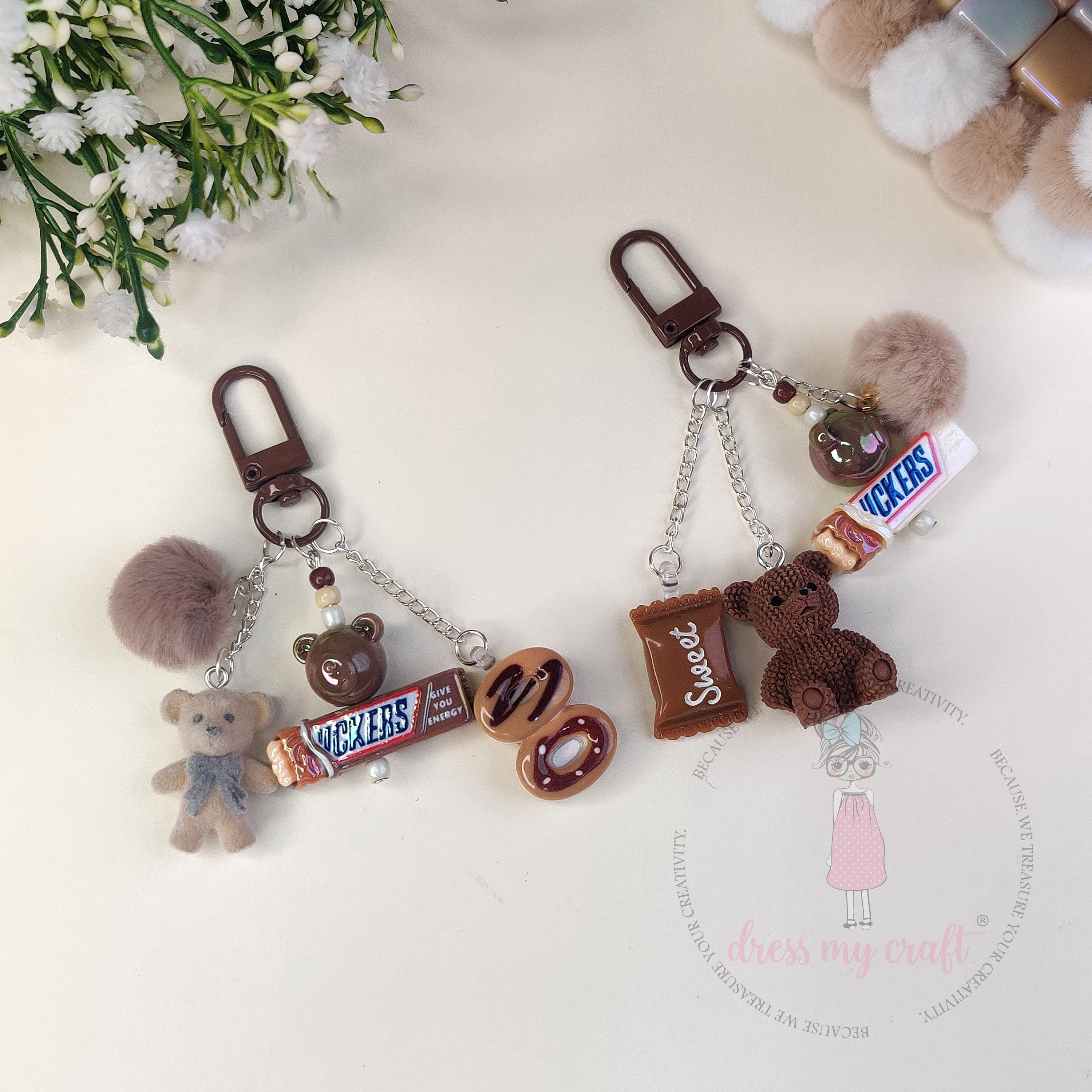Holographic Snicker Chocolate Beads