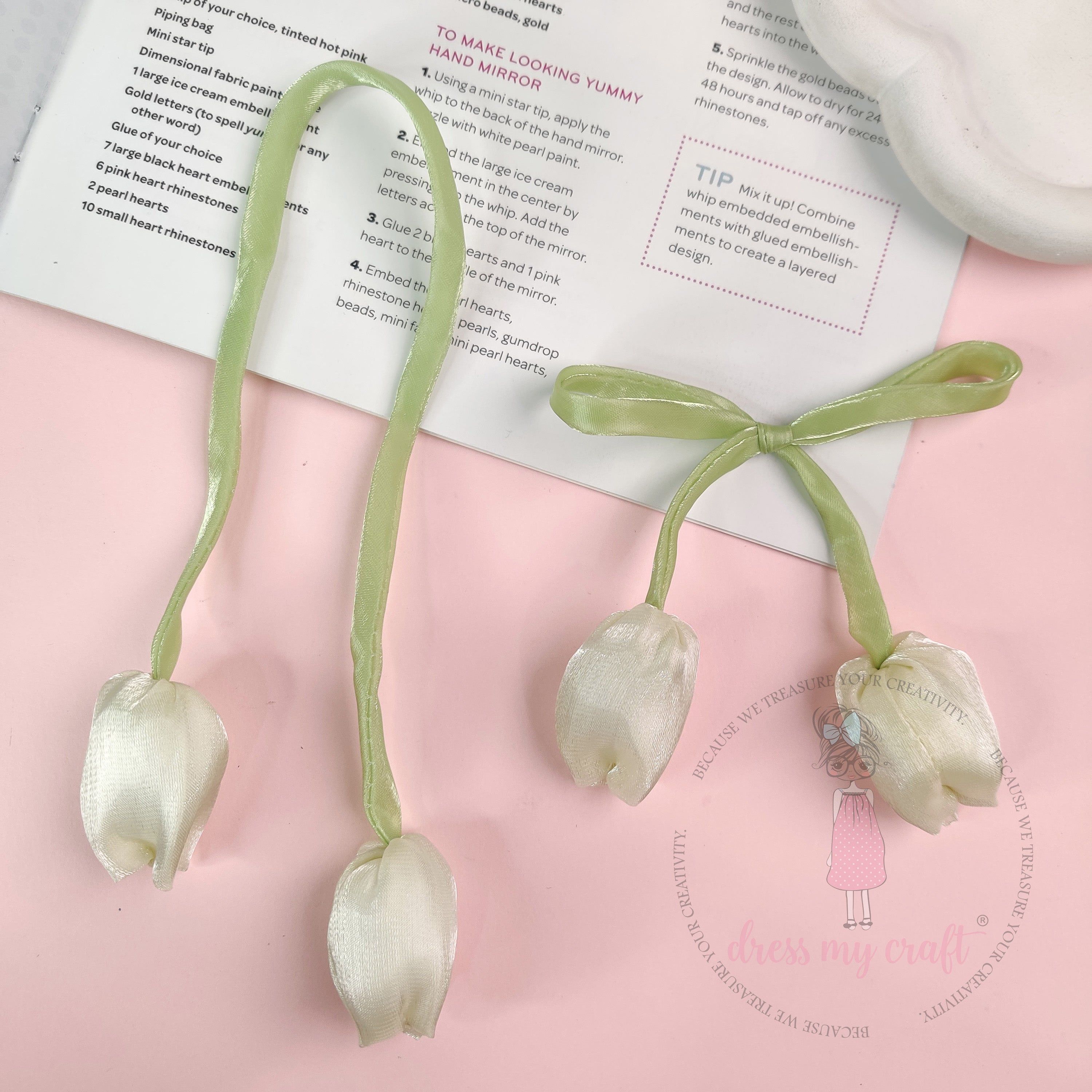 Creamy White Tulip Stems