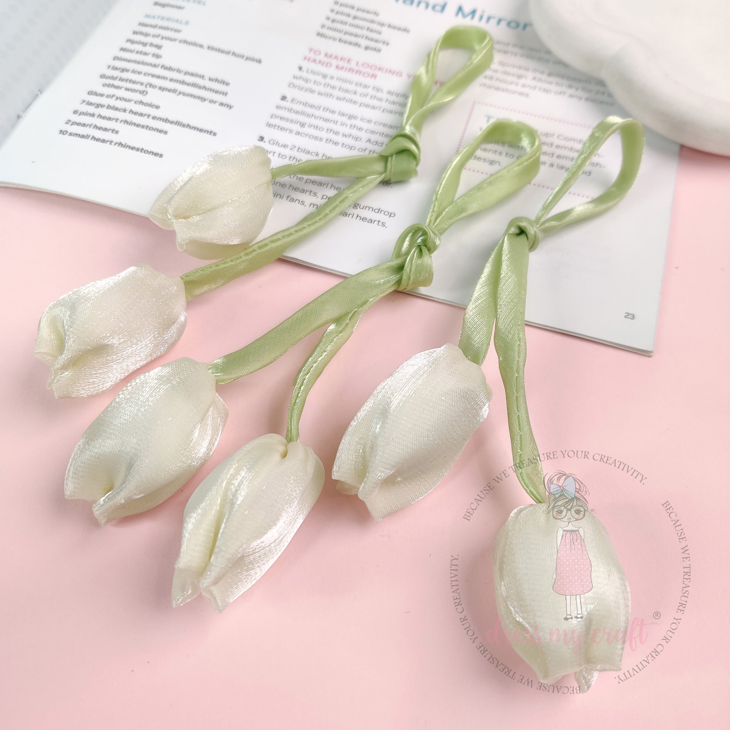 Creamy White Tulip Stems