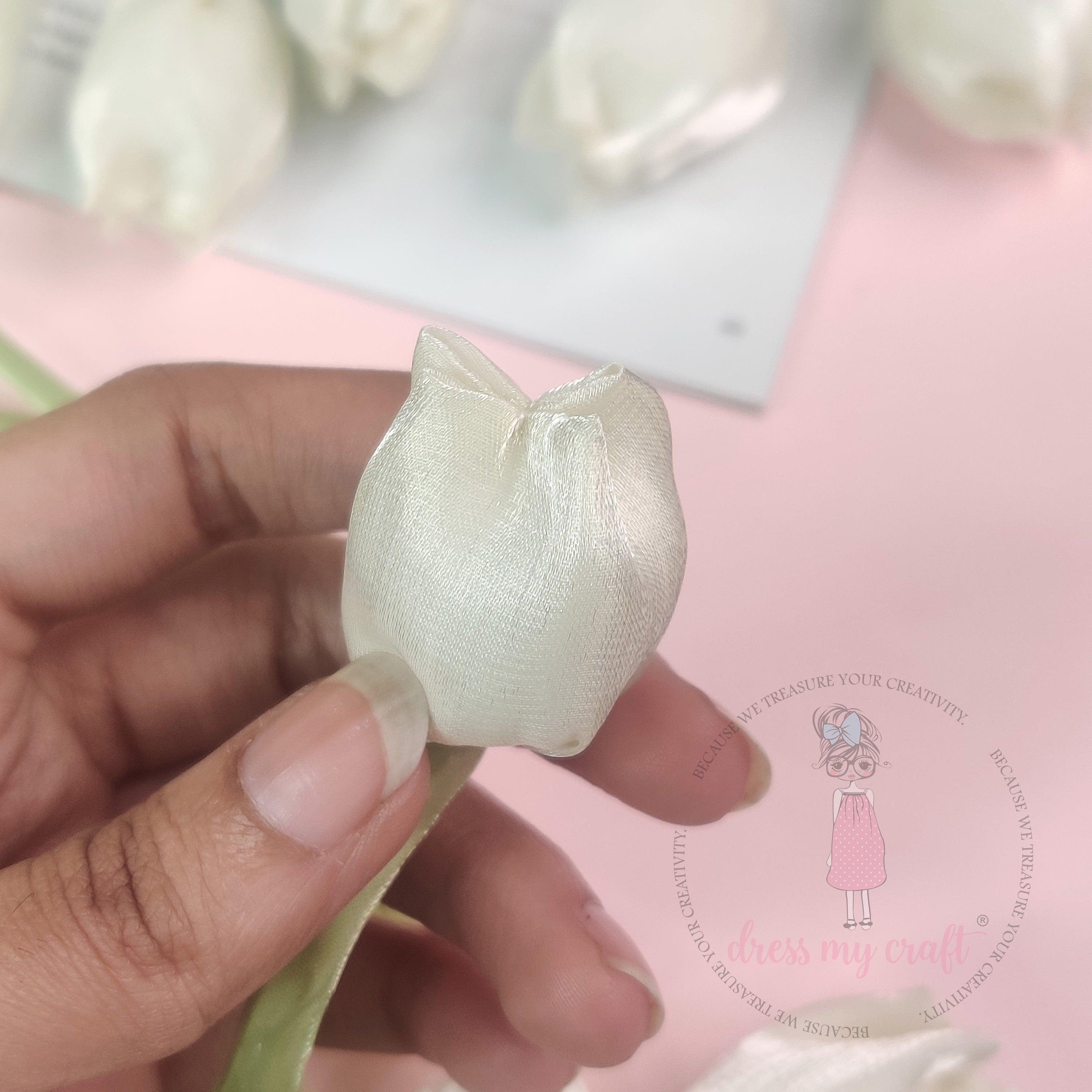 Creamy White Tulip Stems