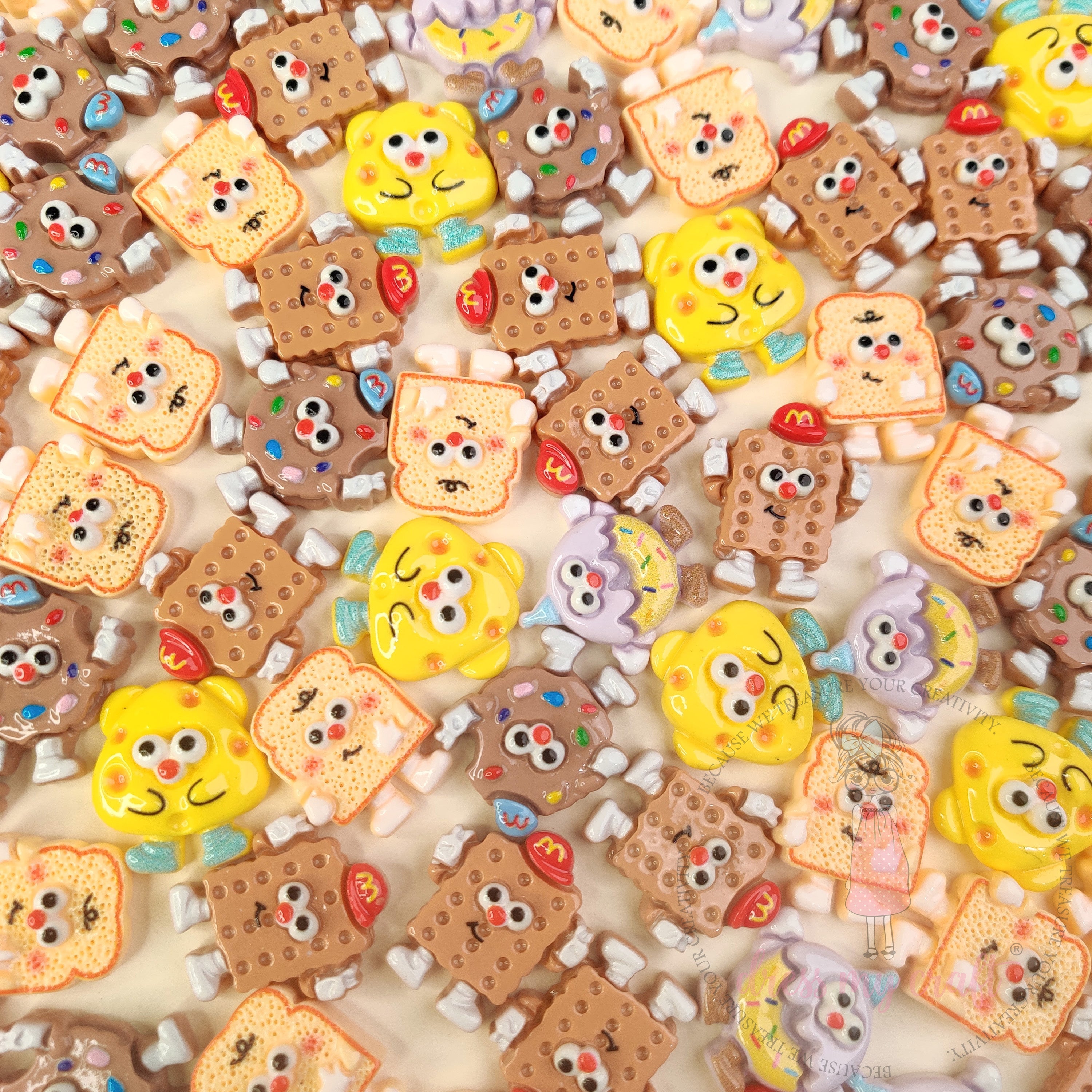 Kawaii Snacks Cabochons