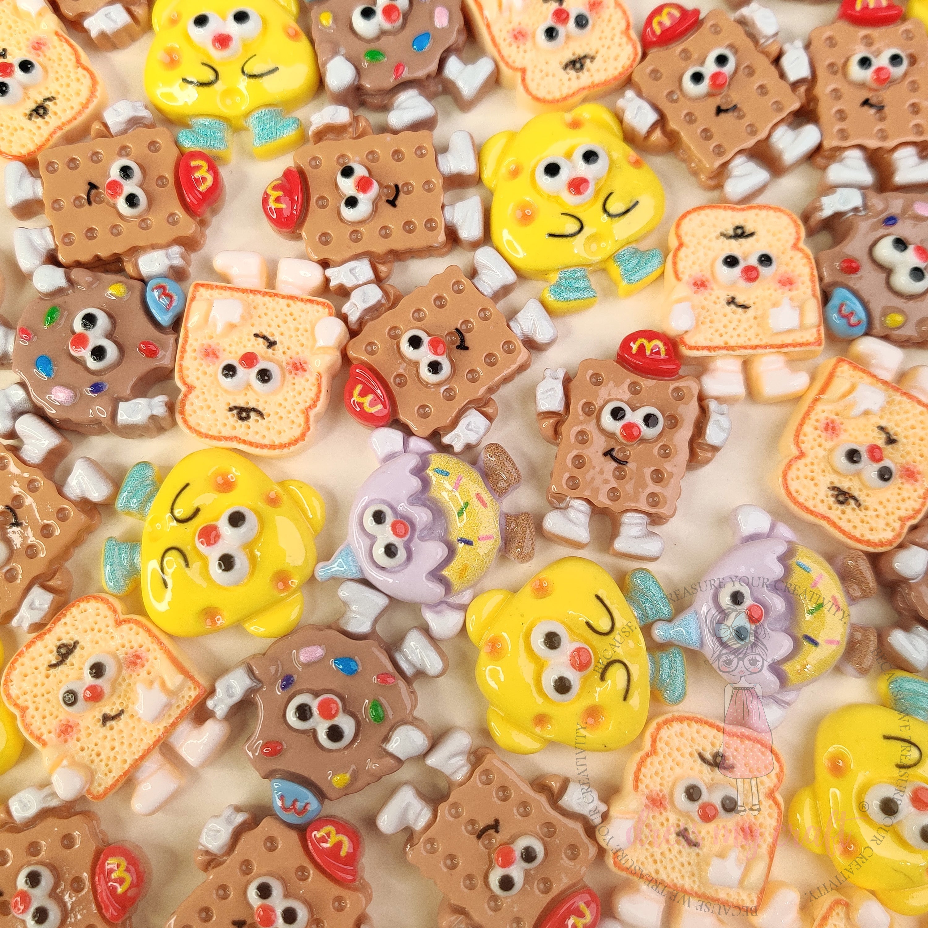 Kawaii Snacks Cabochons