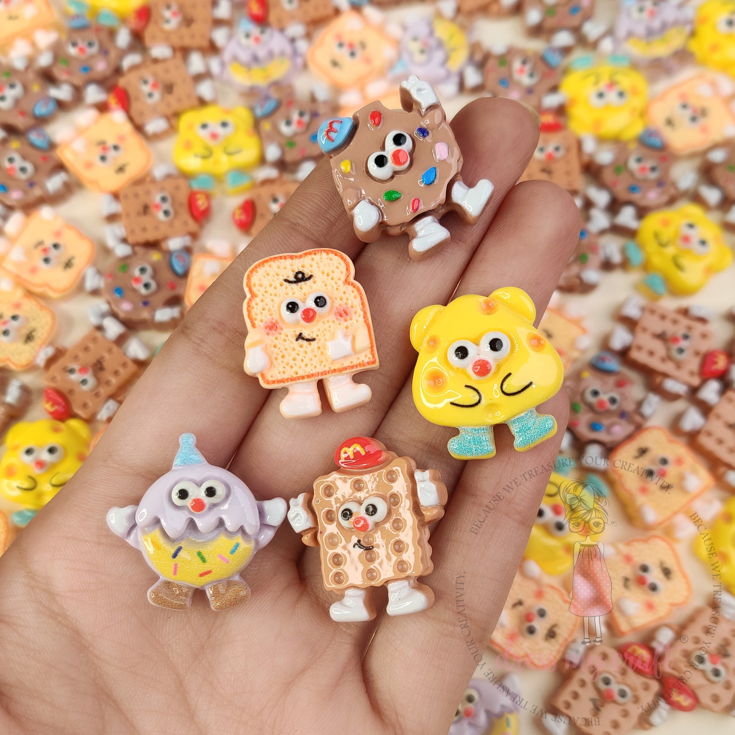 Kawaii Snacks Cabochons