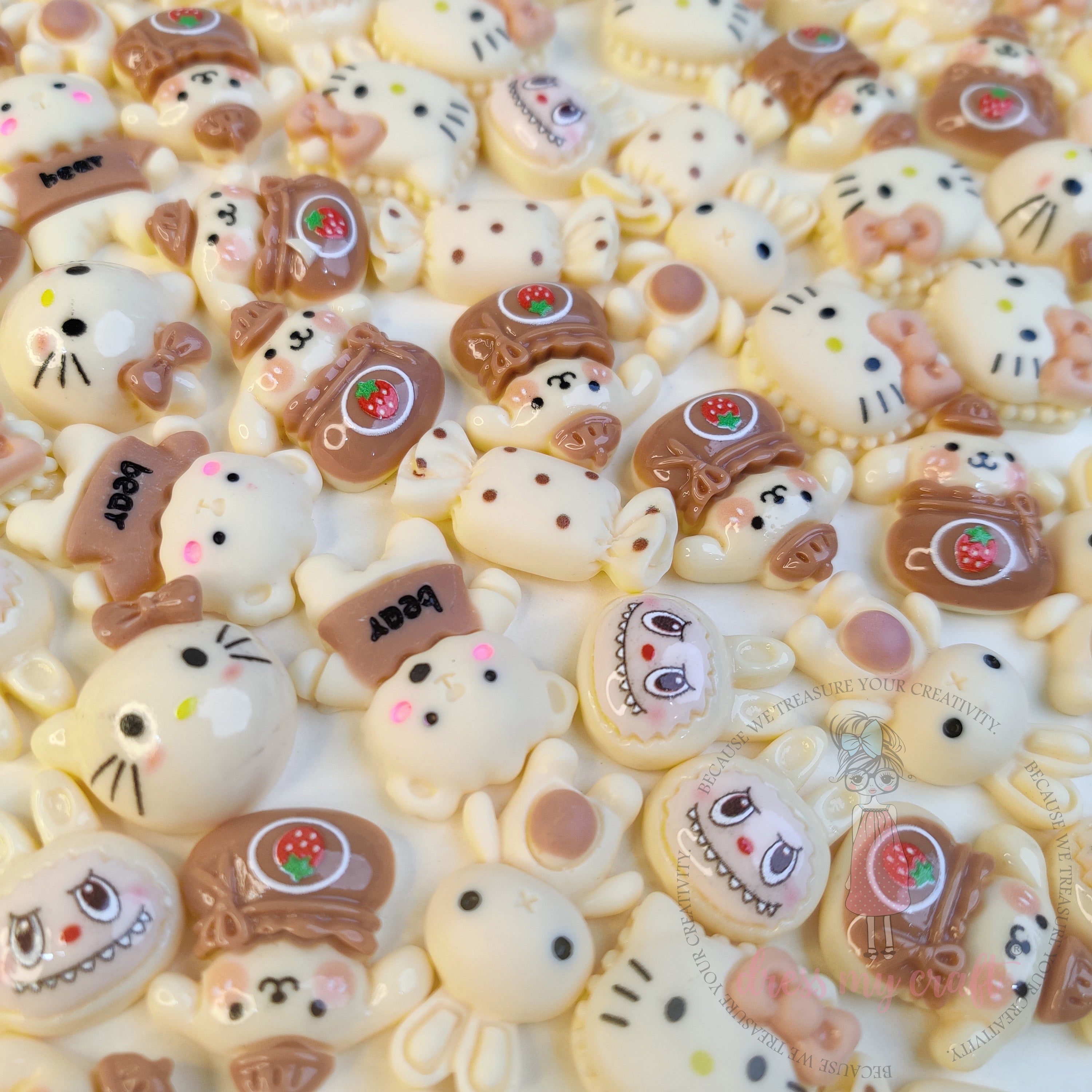 Vanilla Kawaii Cabochons