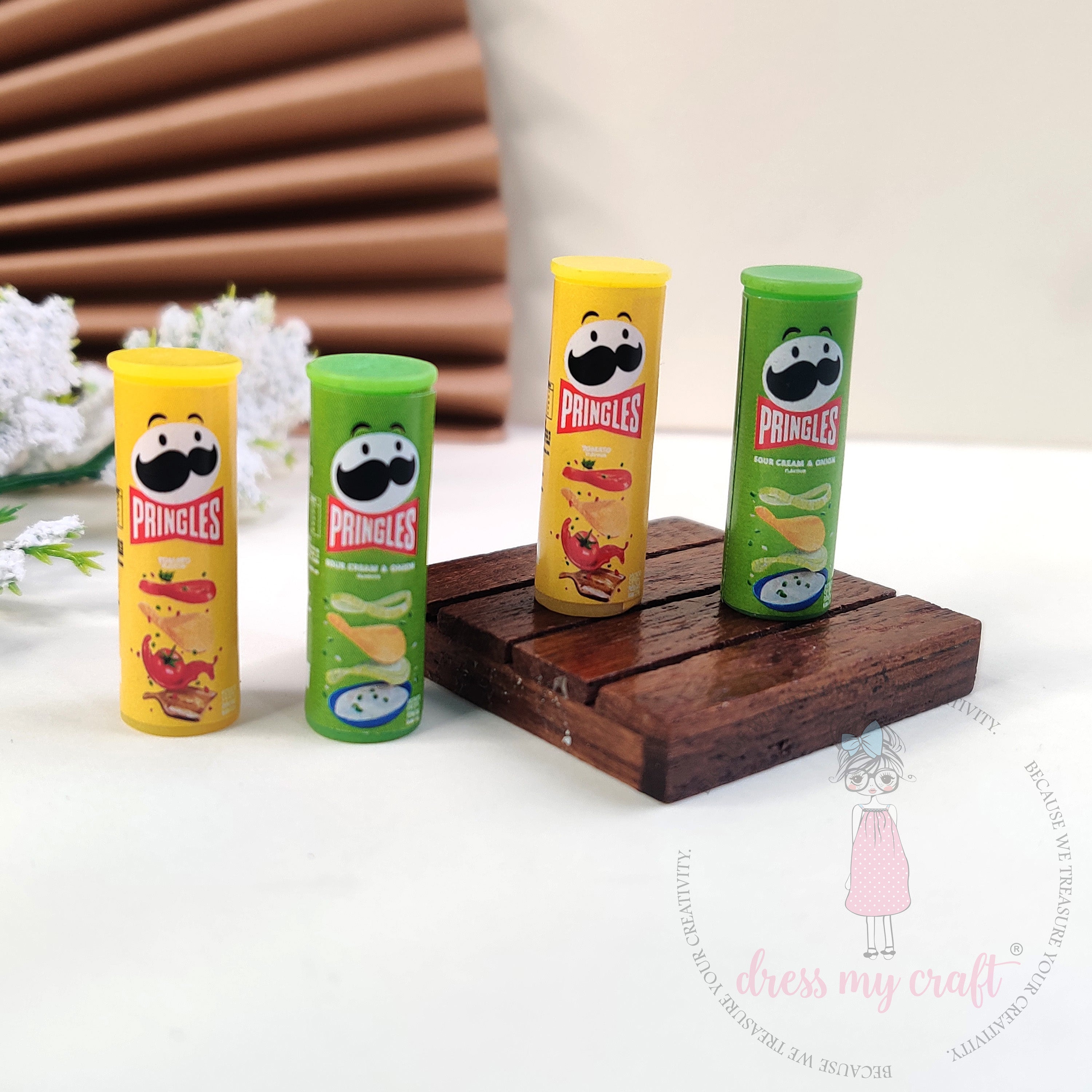 Miniature Pringles Box -Yellow & Green