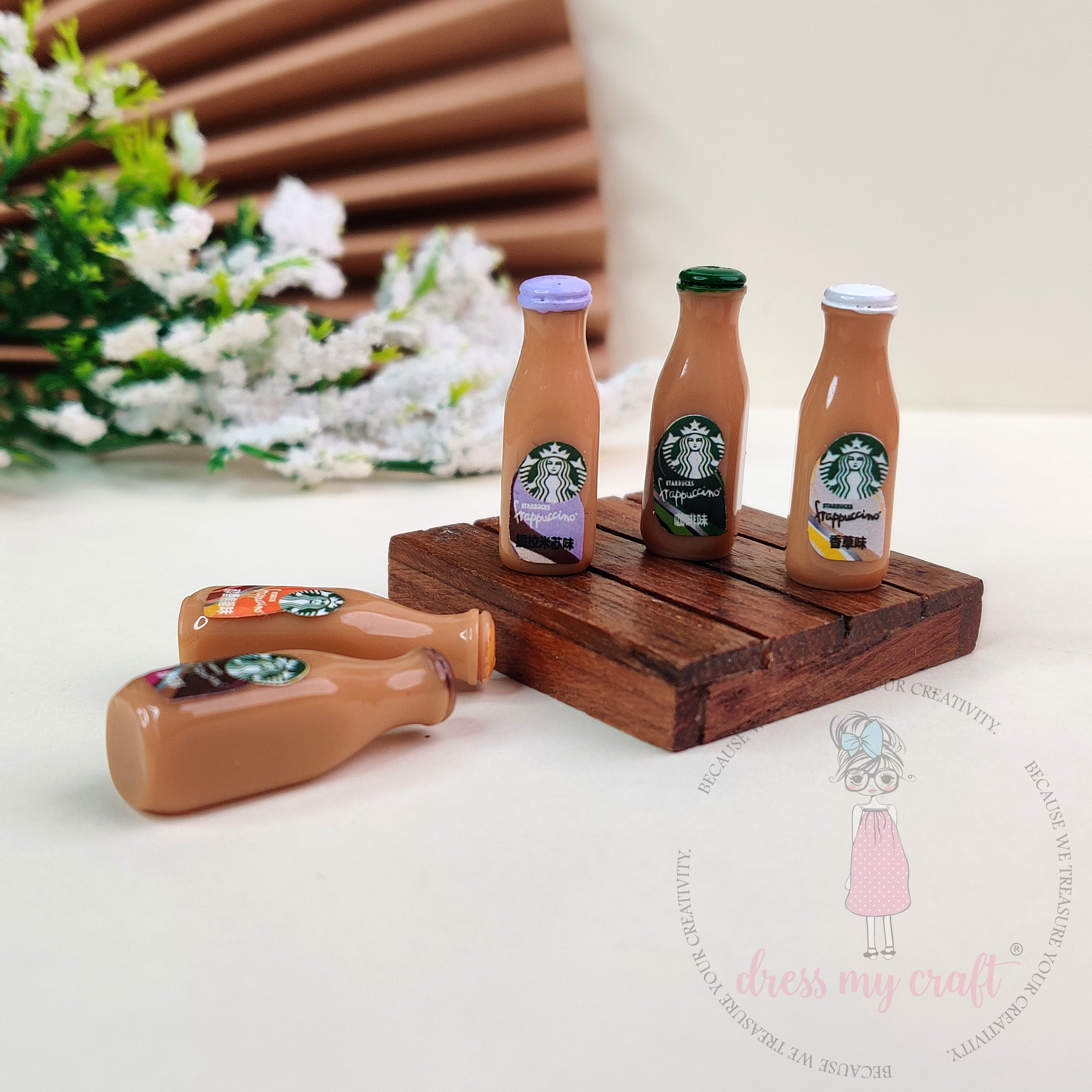 Miniature Mocha Drink Bottles