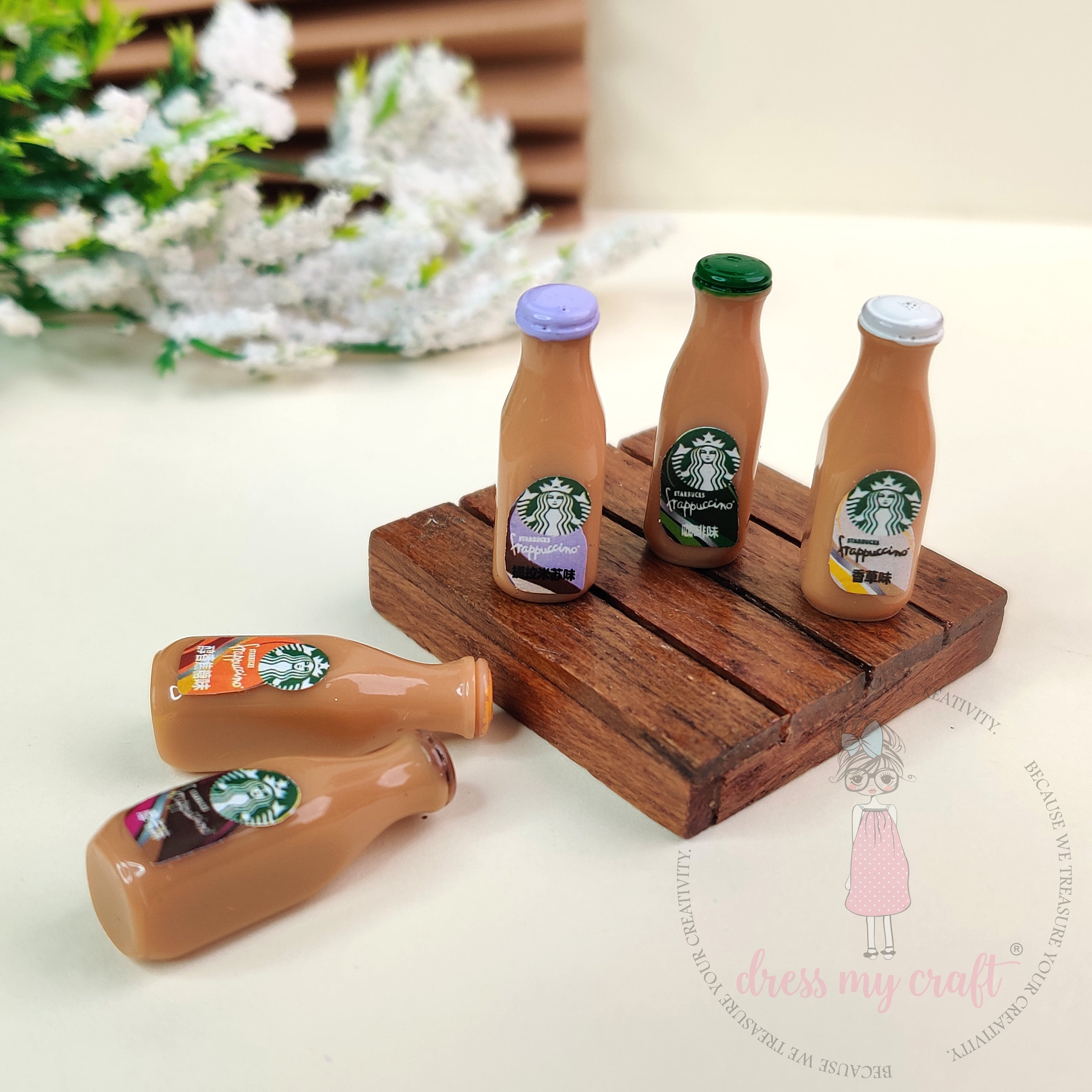 Miniature Mocha Drink Bottles