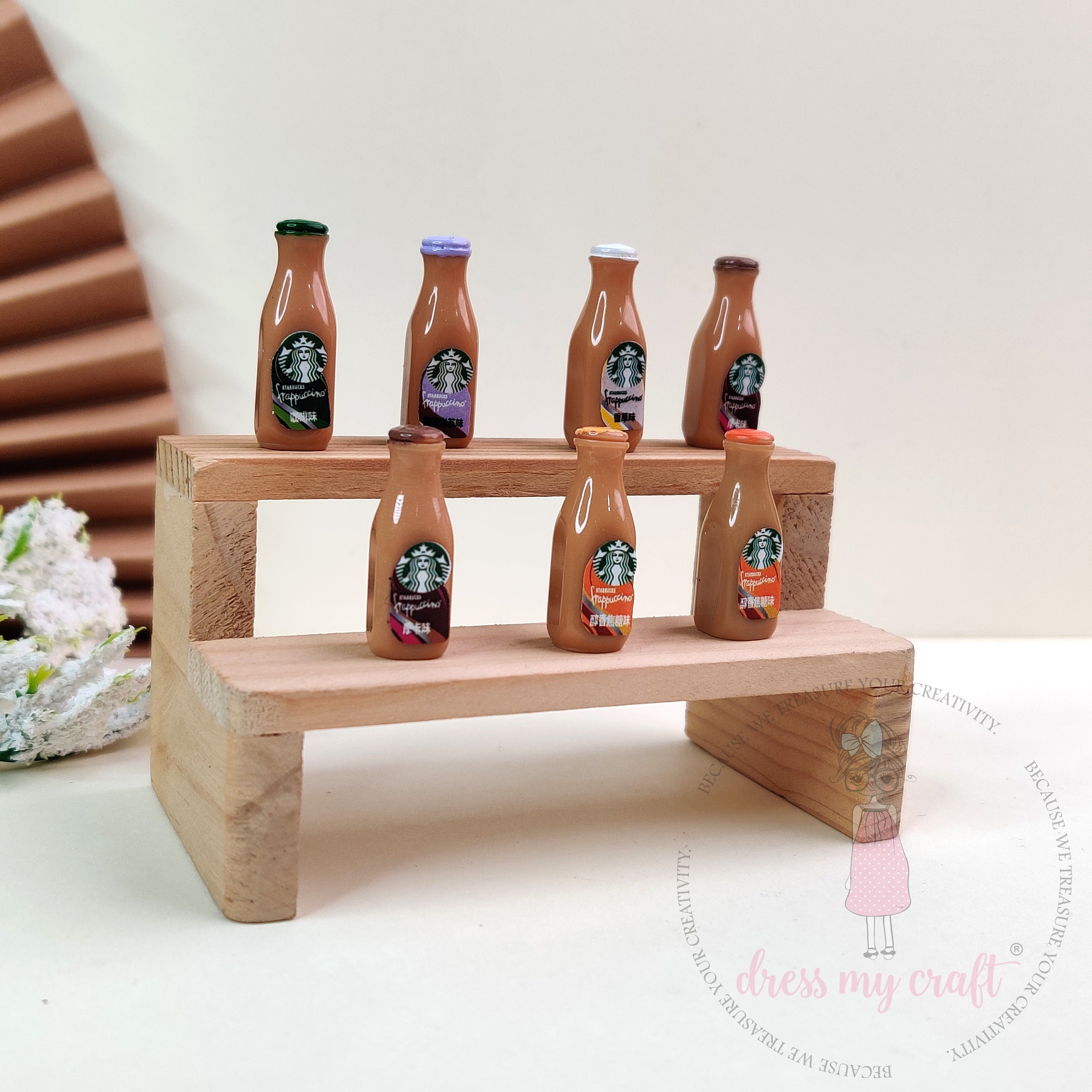 Miniature Mocha Drink Bottles