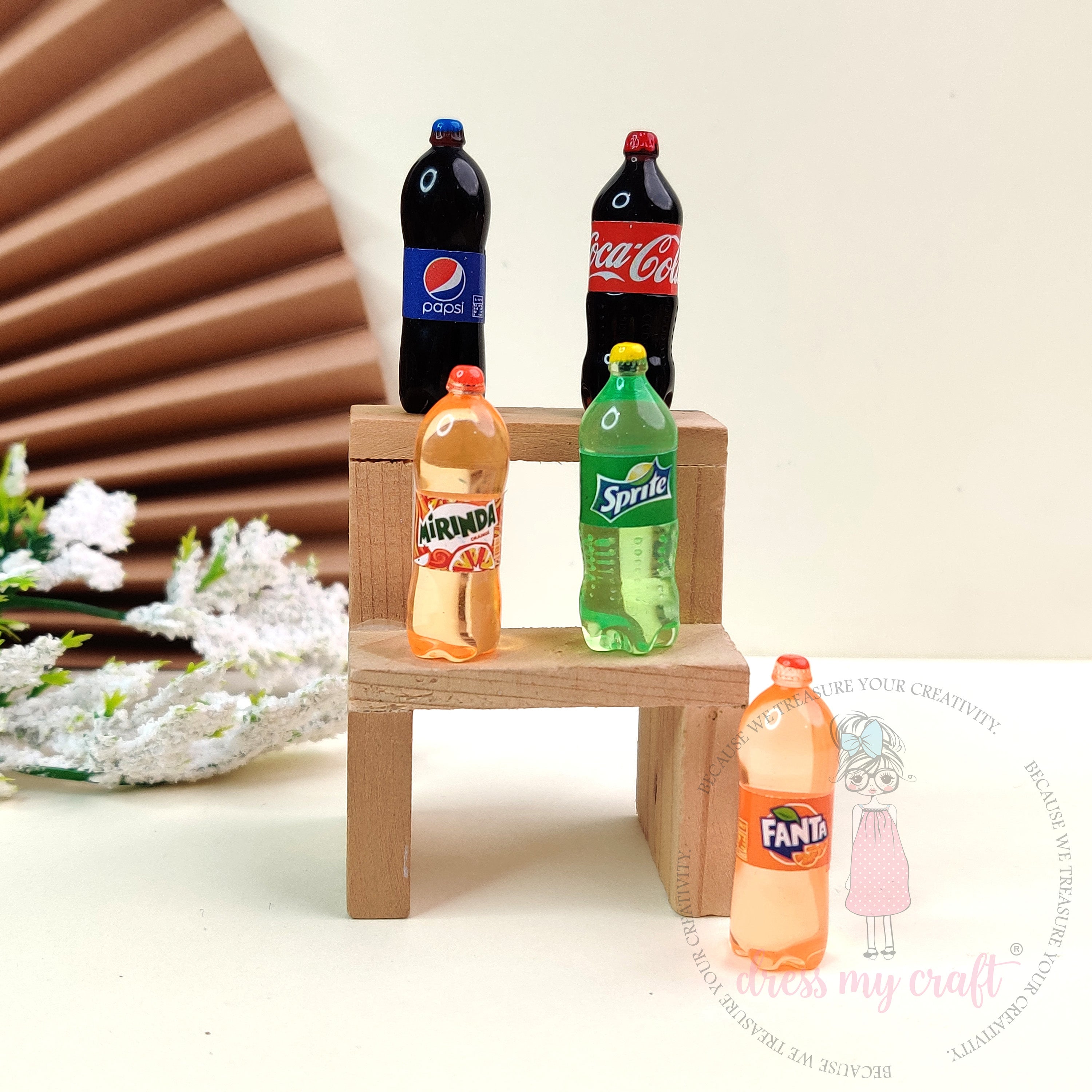 Miniature Soft Drink Bottle Set