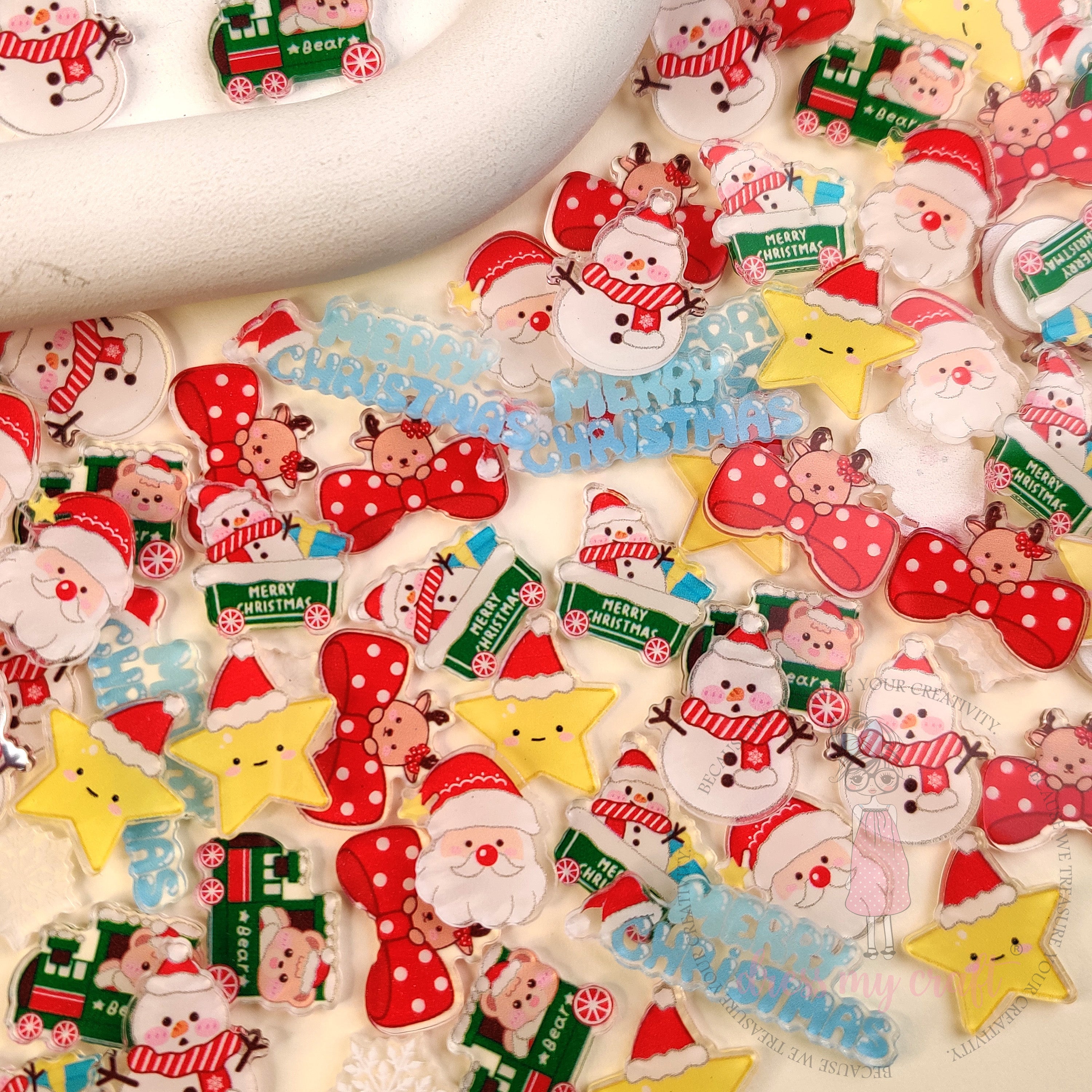 Christmas Kawaii Acrylic Charms
