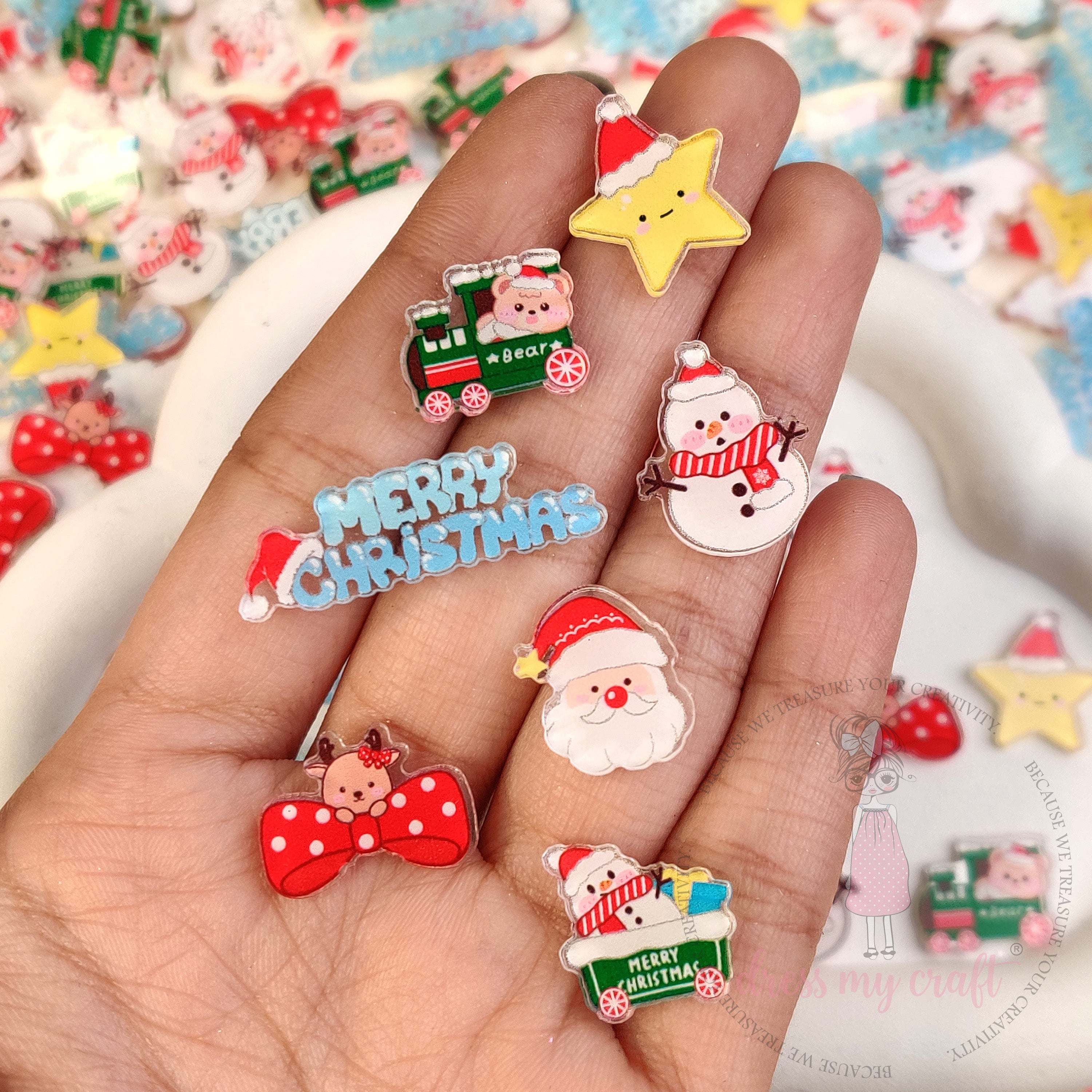 Christmas Kawaii Acrylic Charms