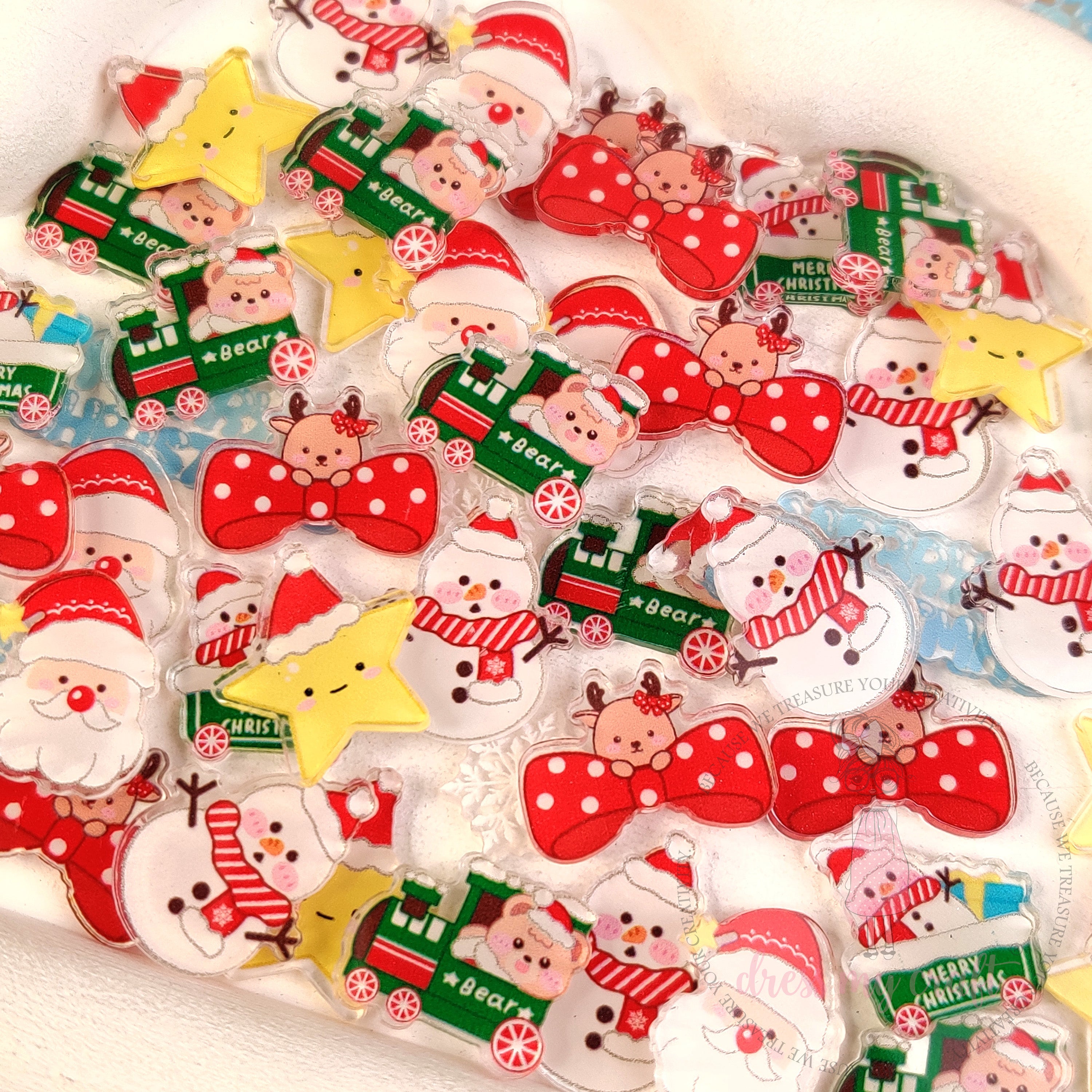 Christmas Kawaii Acrylic Charms