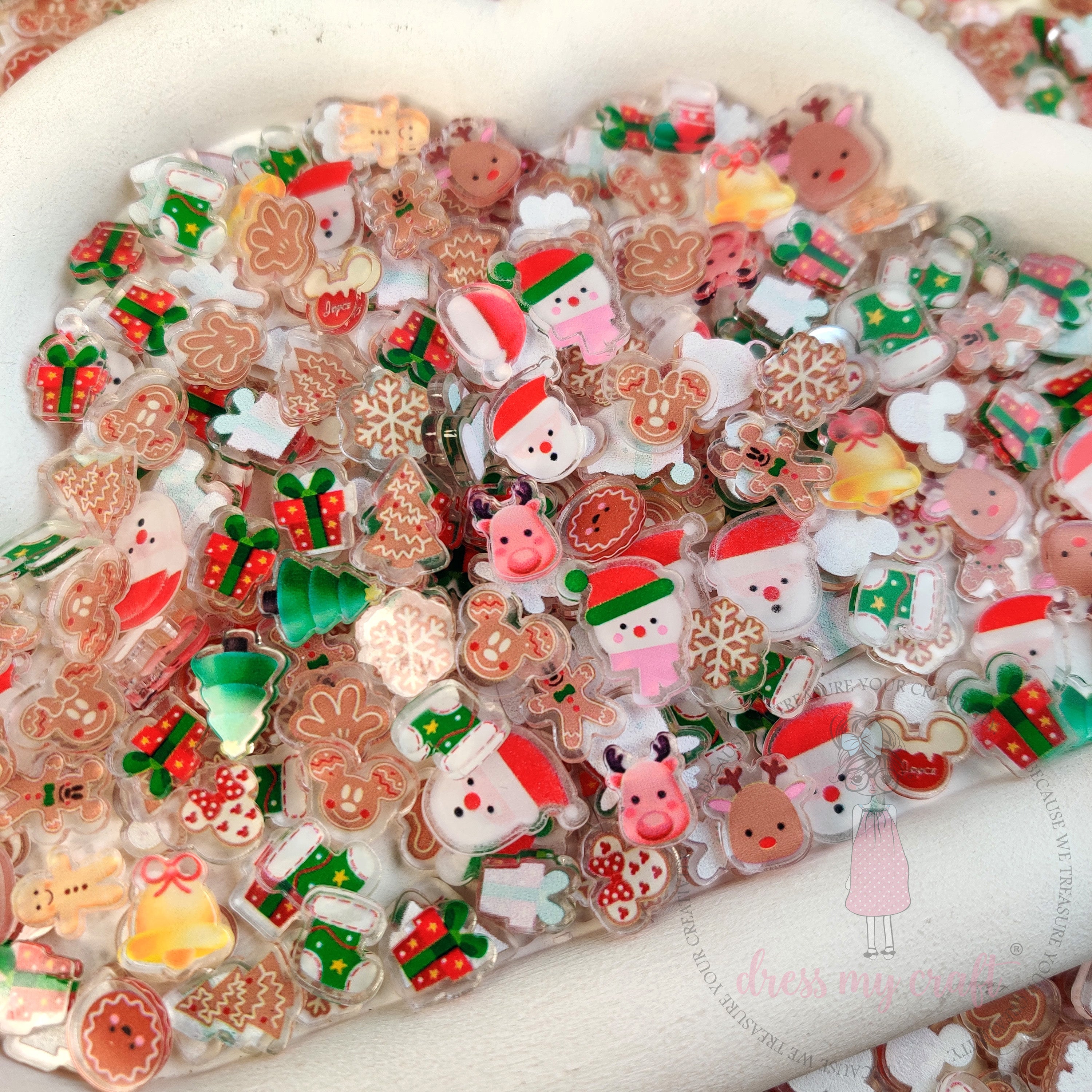 Xmas Mini Acrylic Charms