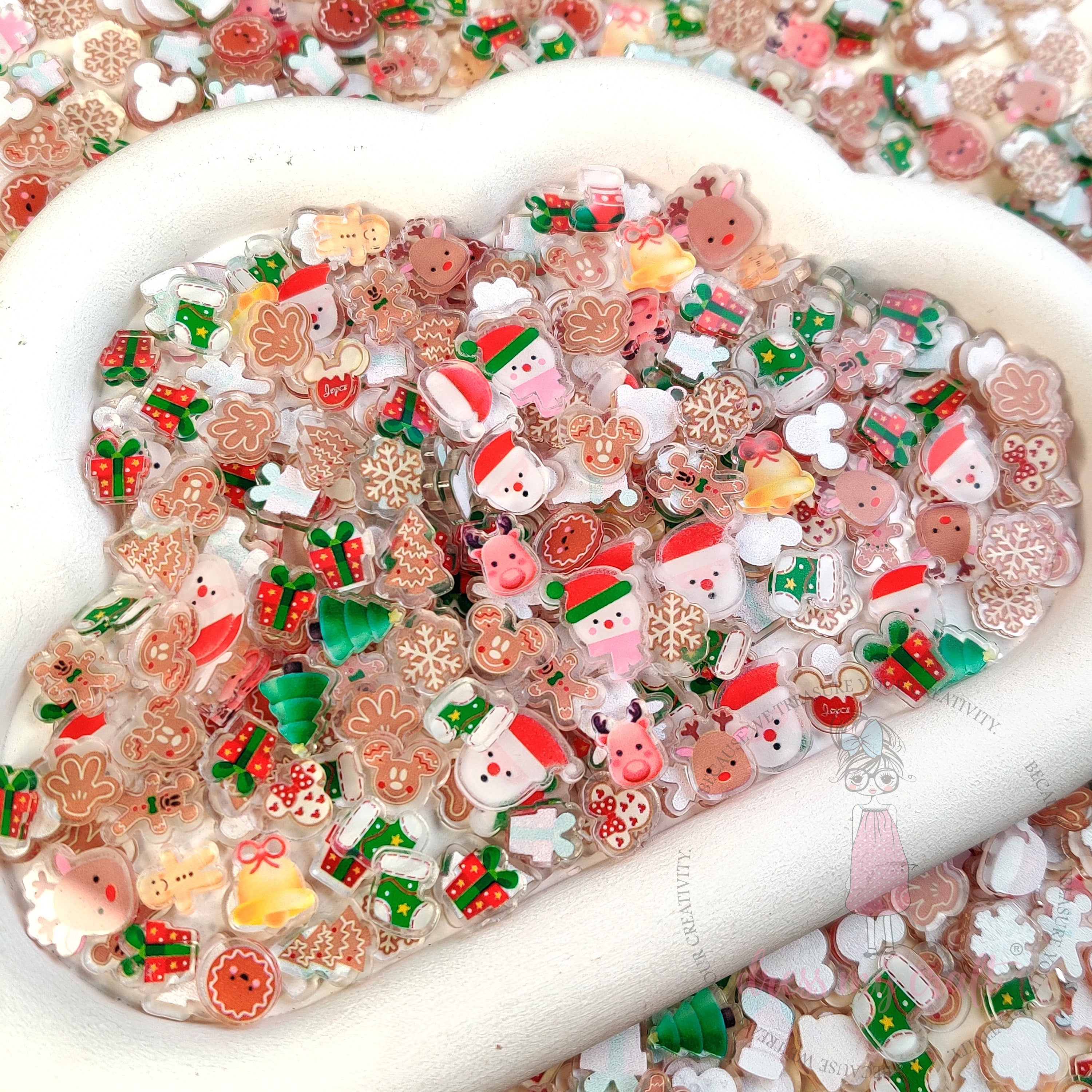Xmas Mini Acrylic Charms