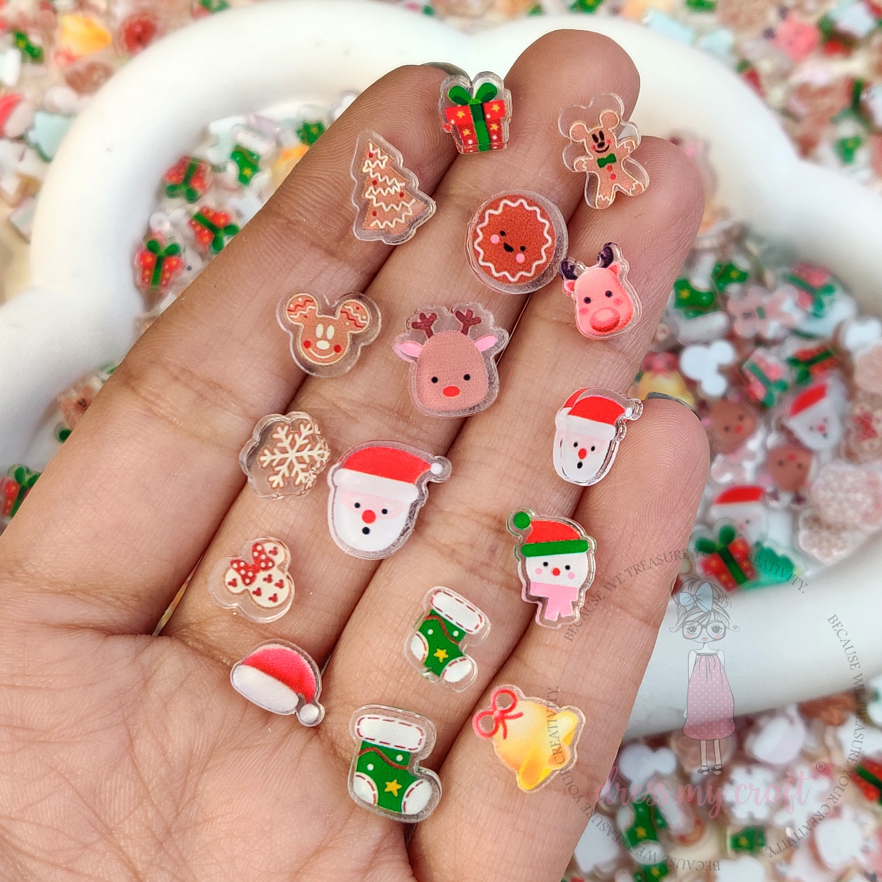 Xmas Mini Acrylic Charms