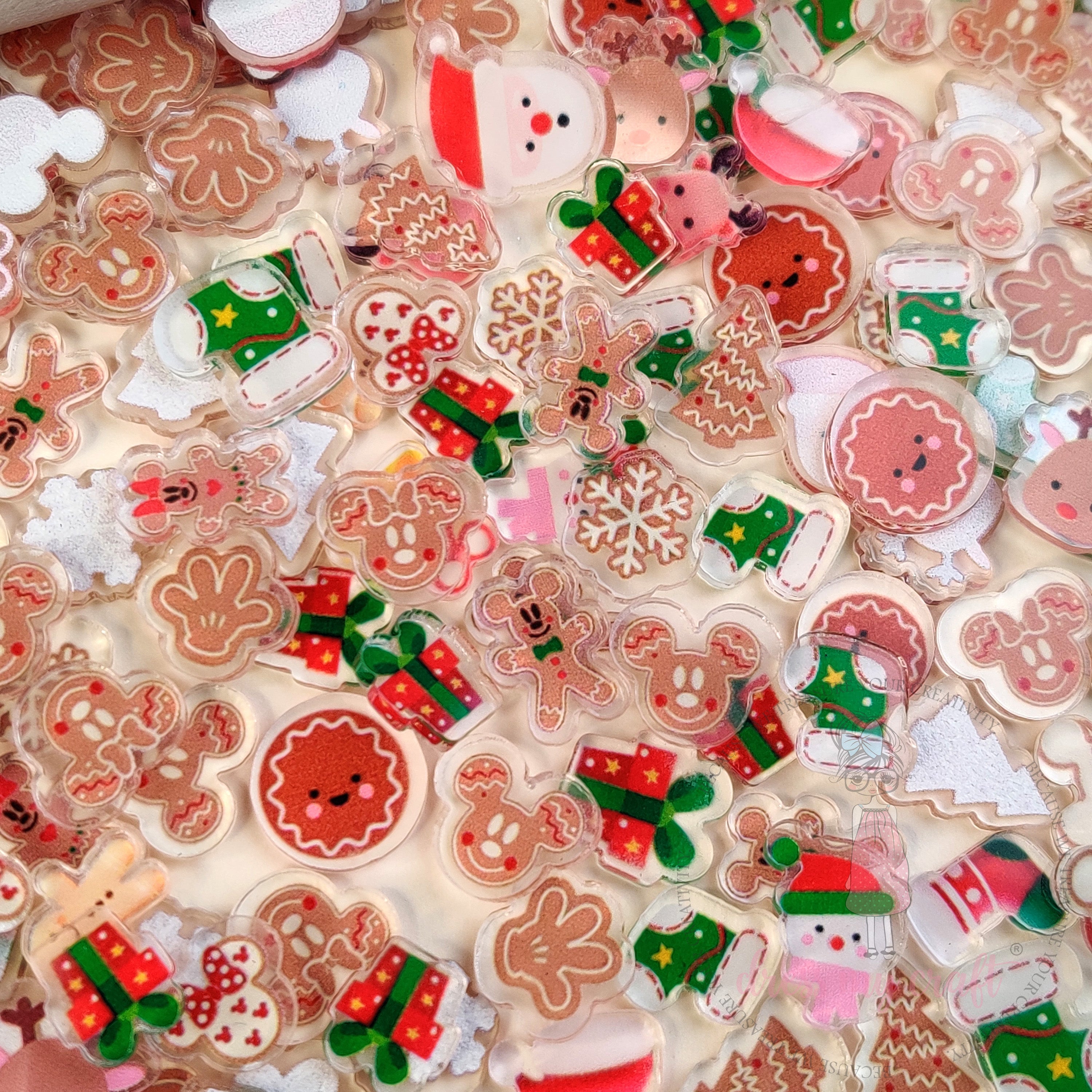 Xmas Mini Acrylic Charms