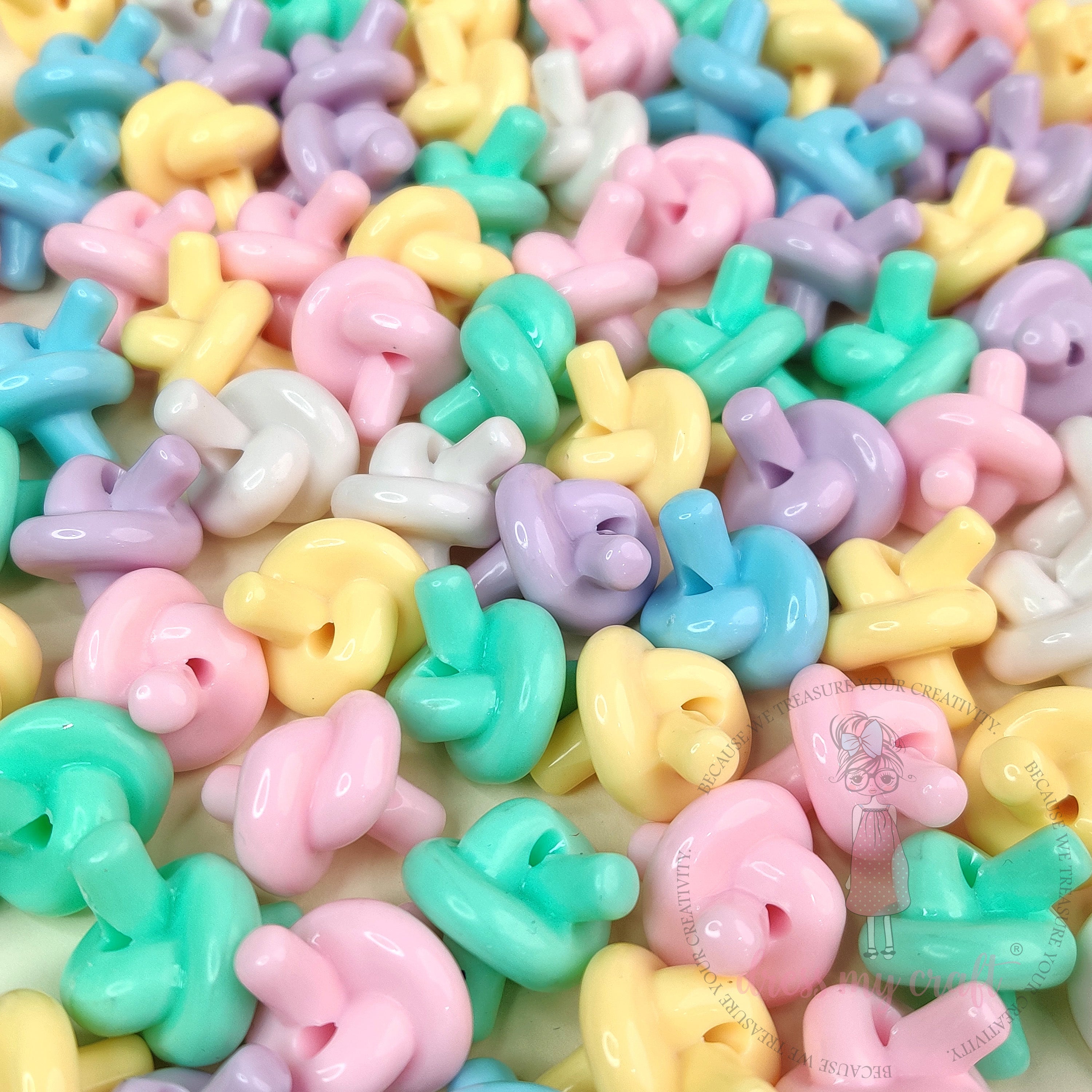Pastel Twist Knot Beads – Big Size