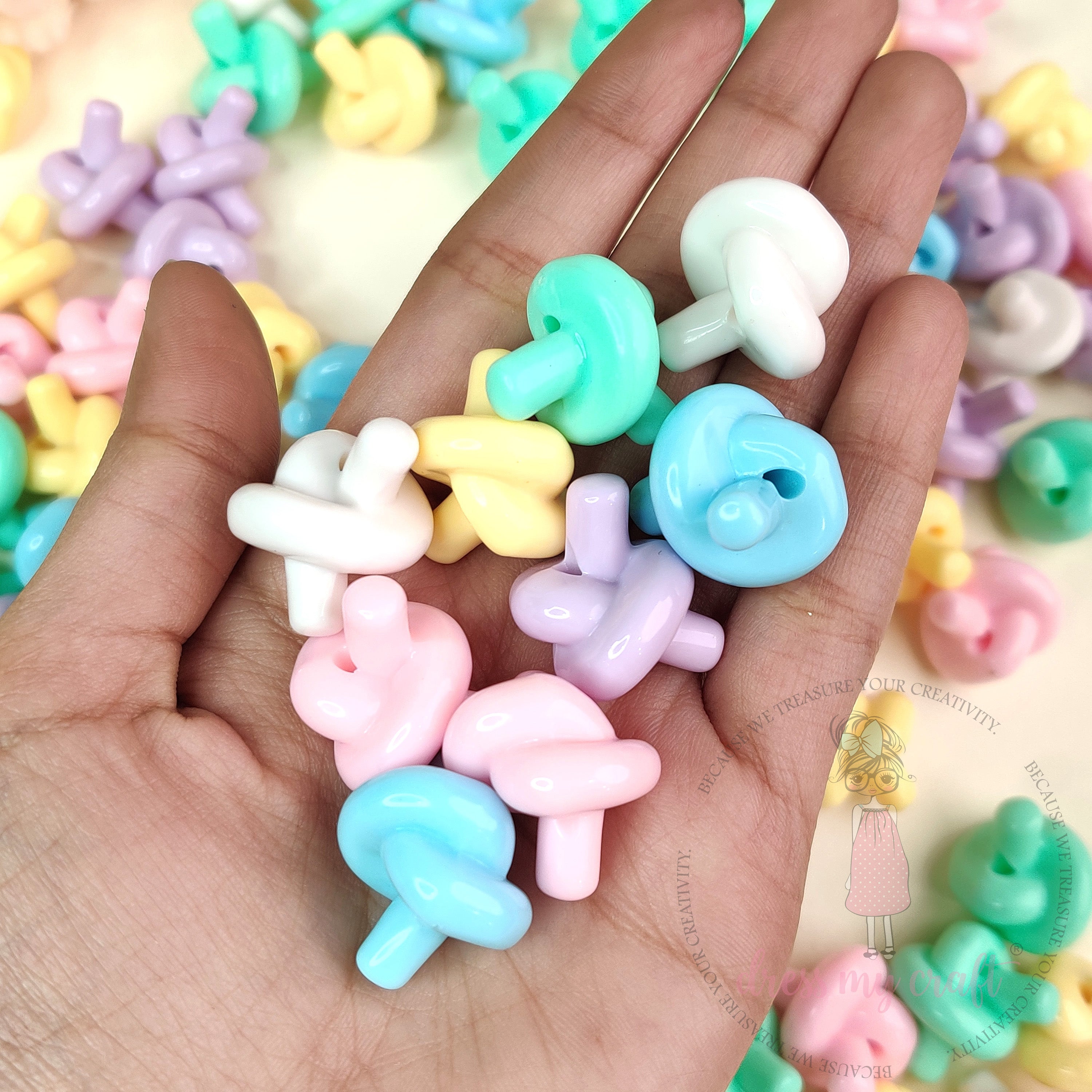 Pastel Twist Knot Beads – Big Size