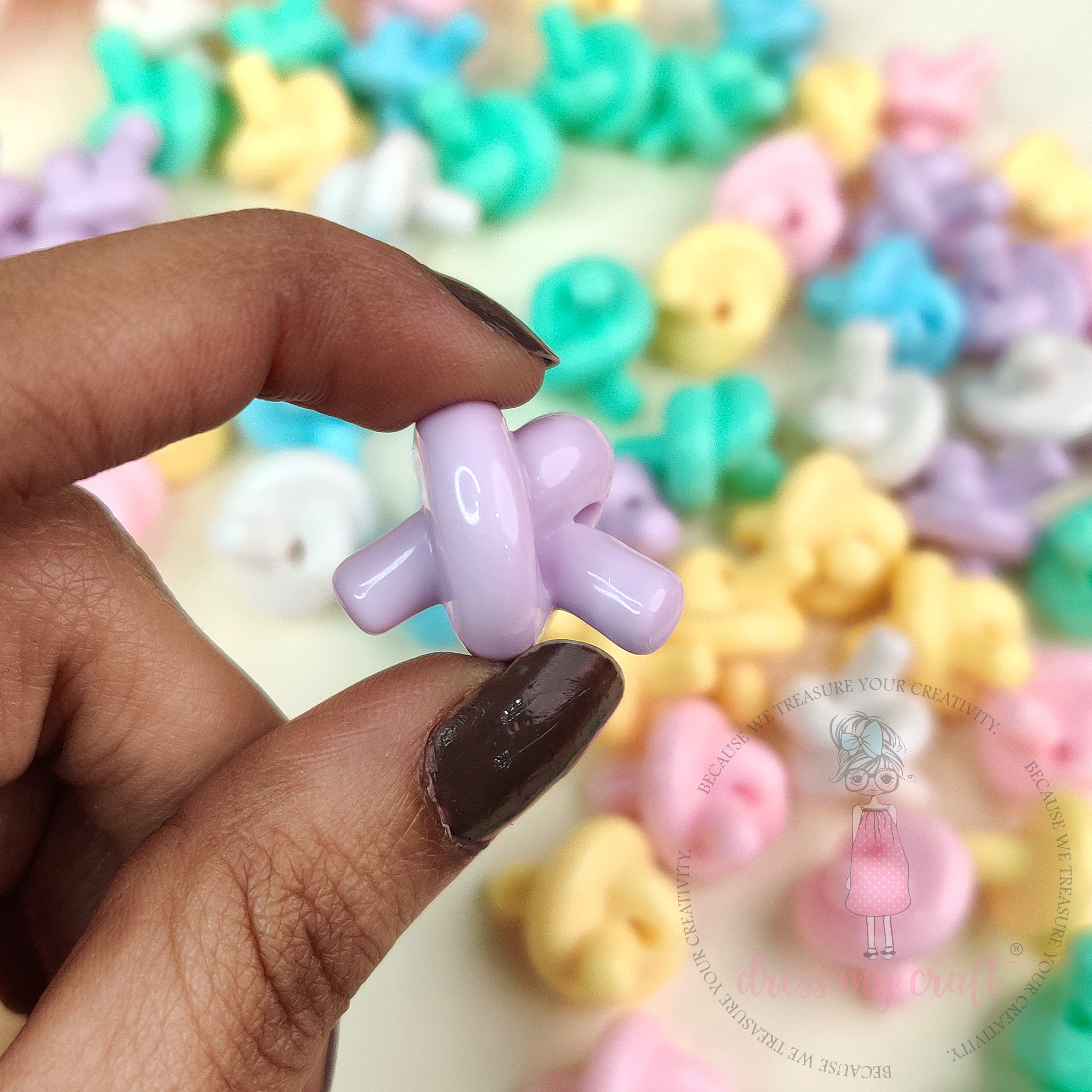 Pastel Twist Knot Beads – Big Size