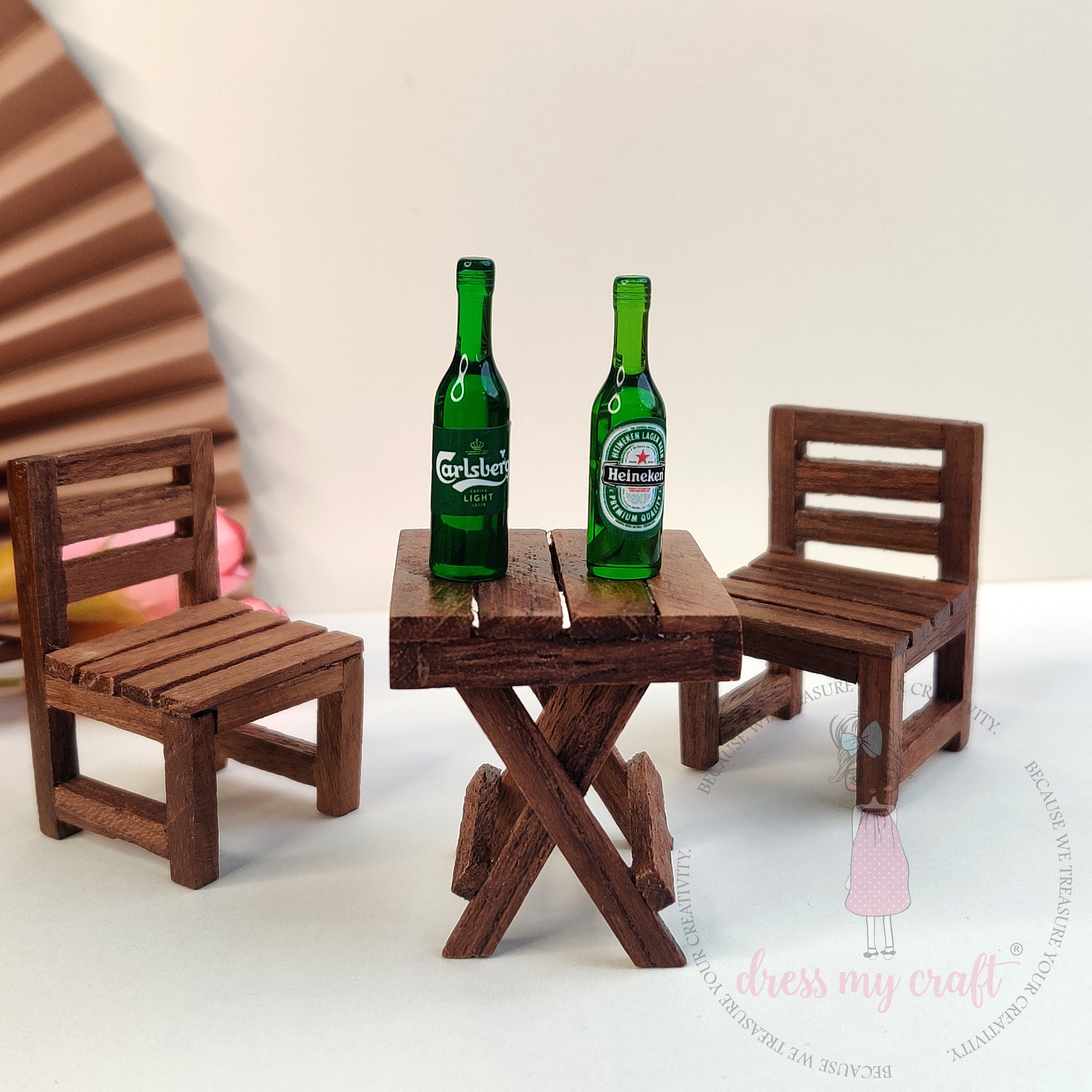 Miniature Green Beer Bottles
