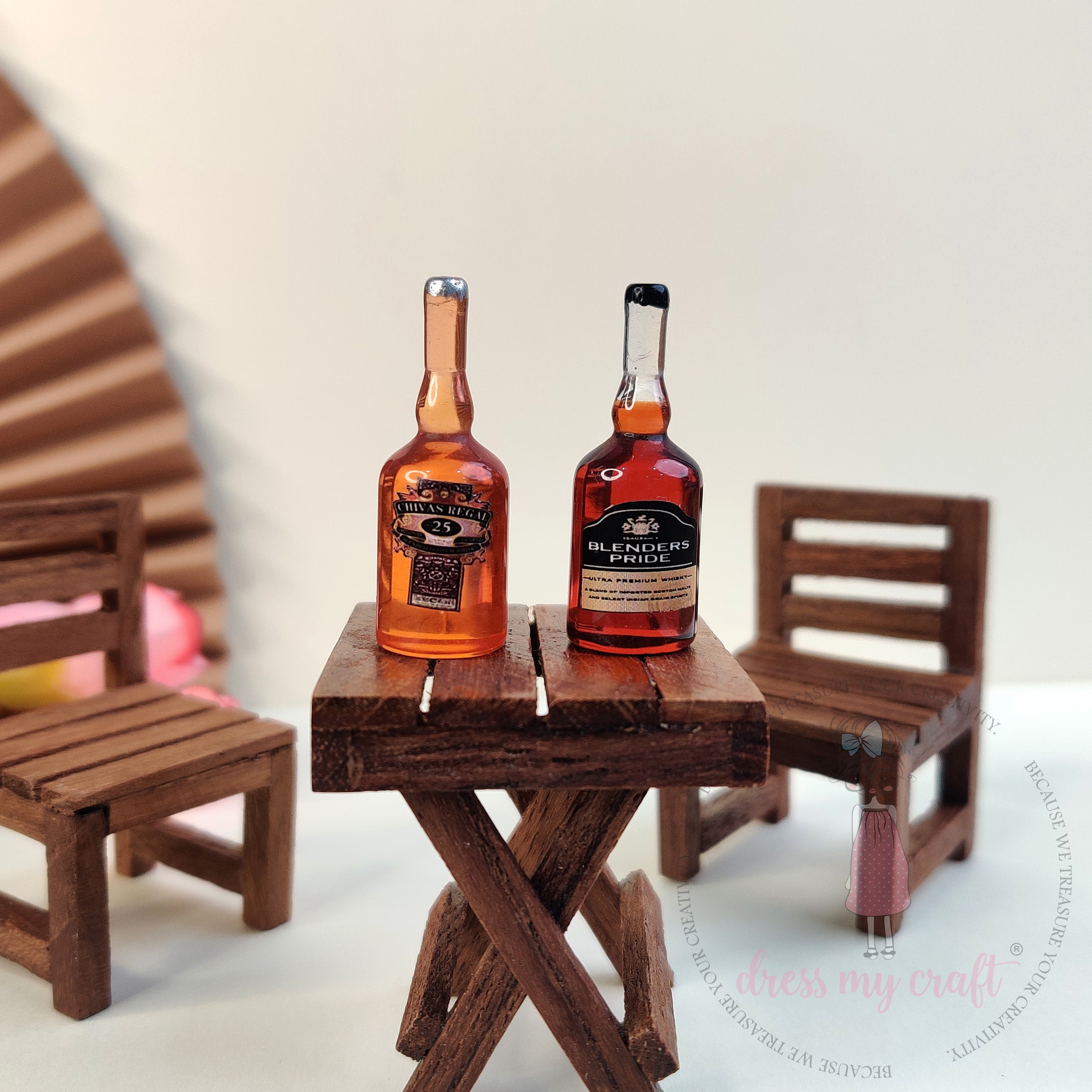 Miniature Classic Whisky Bottles