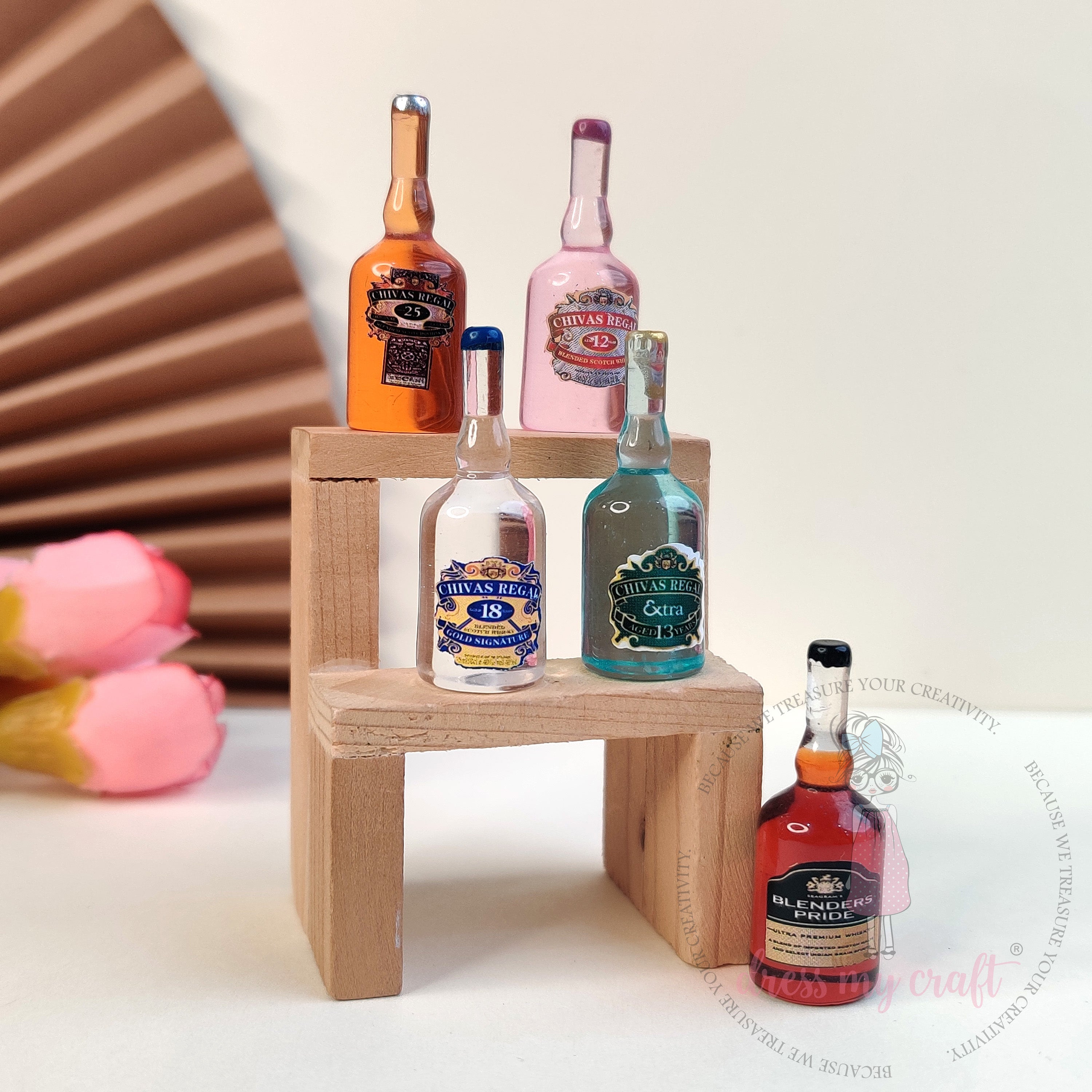 Miniature Classic Whisky Bottles