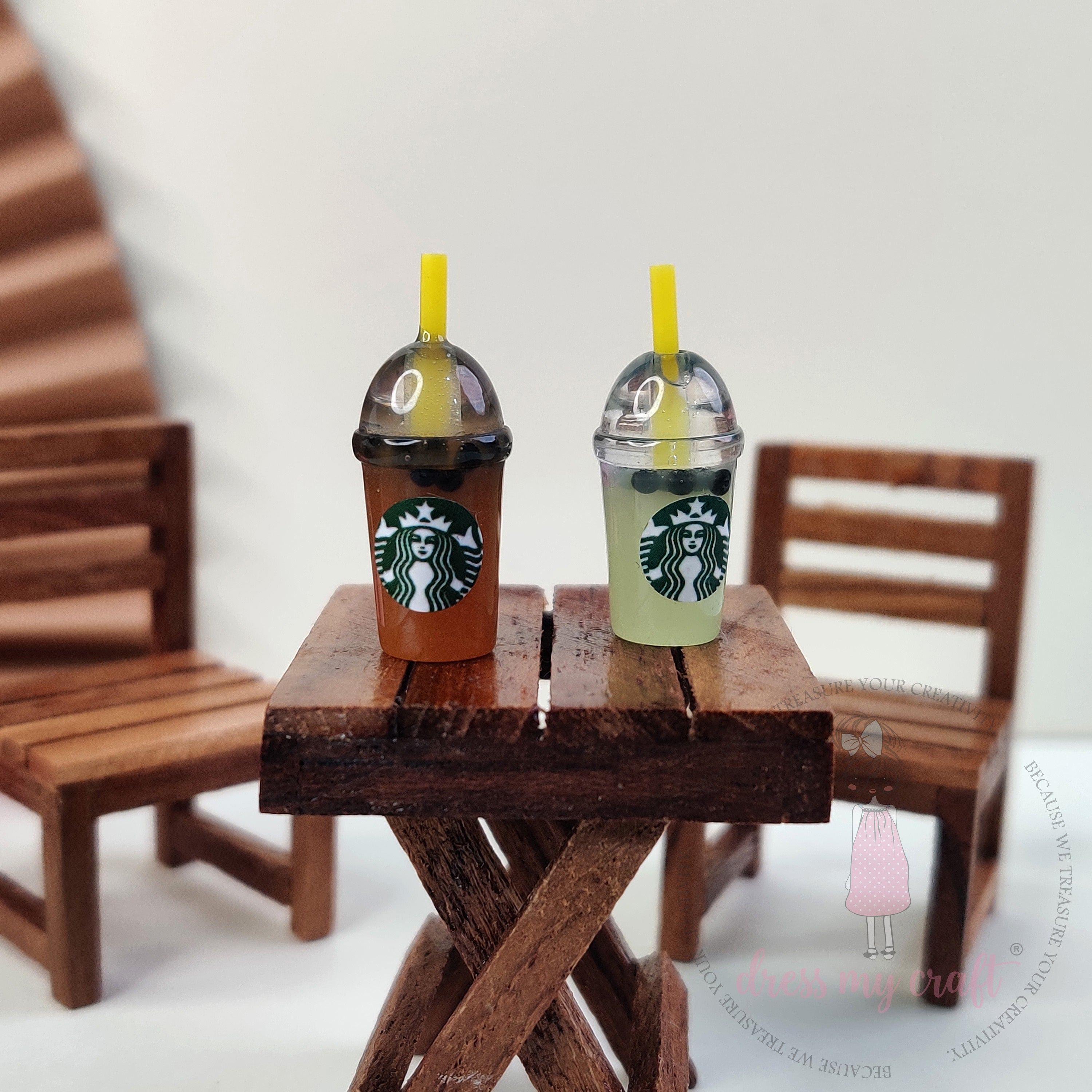Miniature Starbucks Iced Tea – With Lid