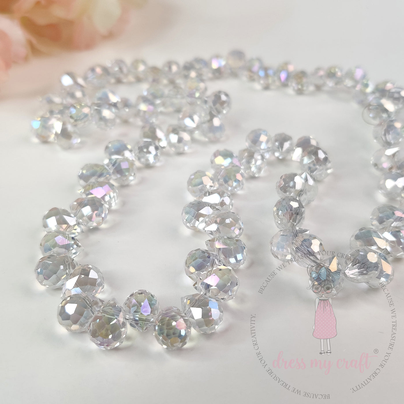 clear beads for dress Blue Tulle Beaded Long Prom Dress Formal Dress main image 0