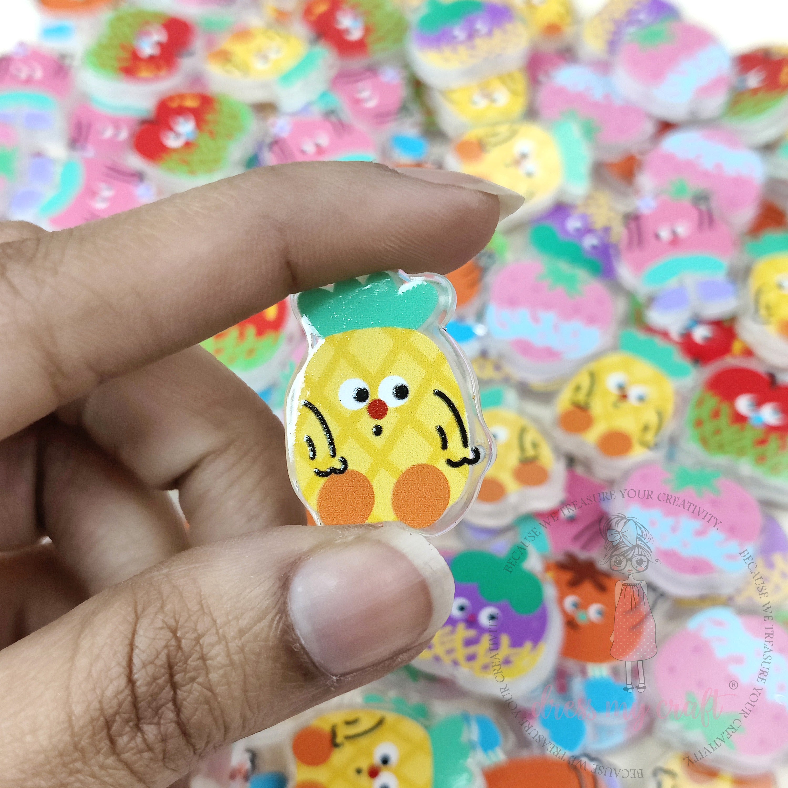 Kawaii Fruit Acrylic Beads