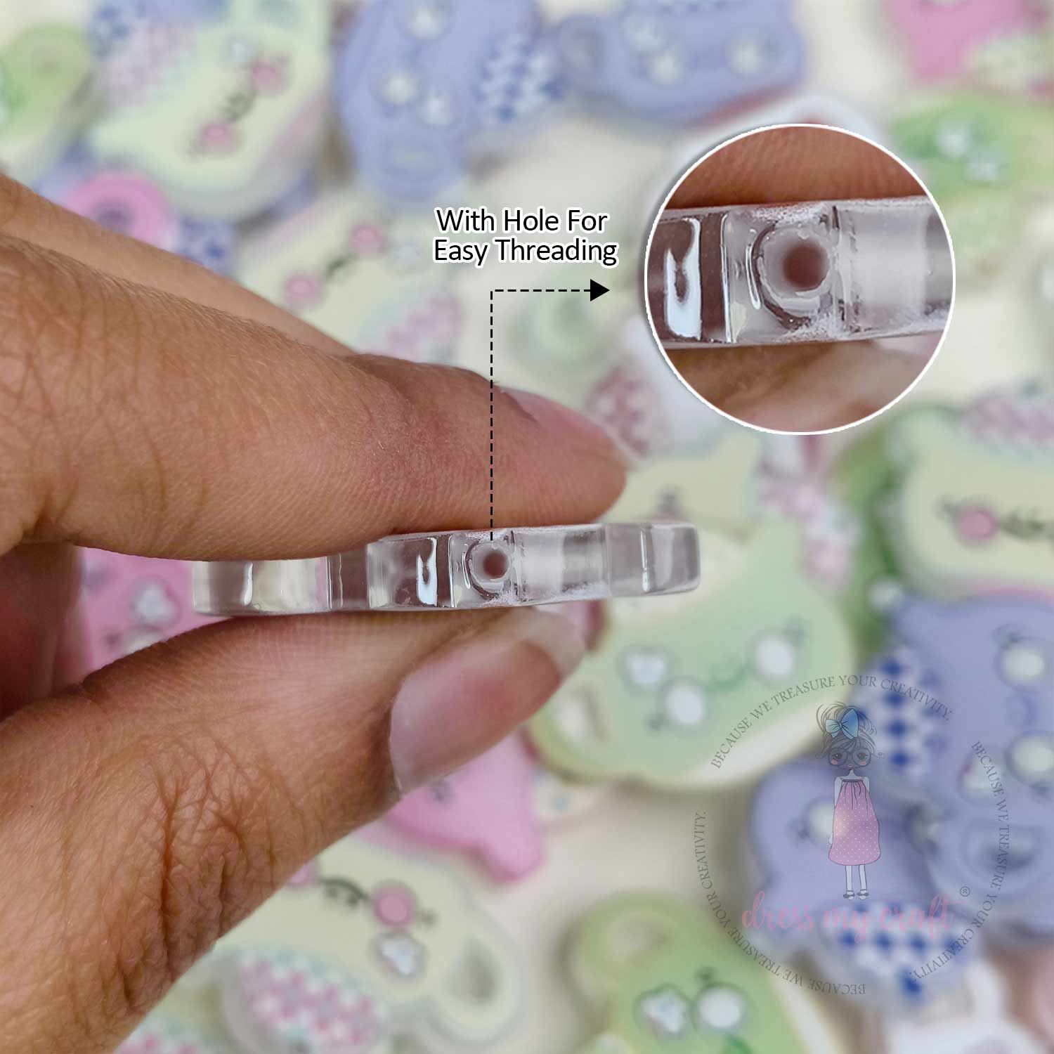 Kawaii Acrylic Teapot Beads
