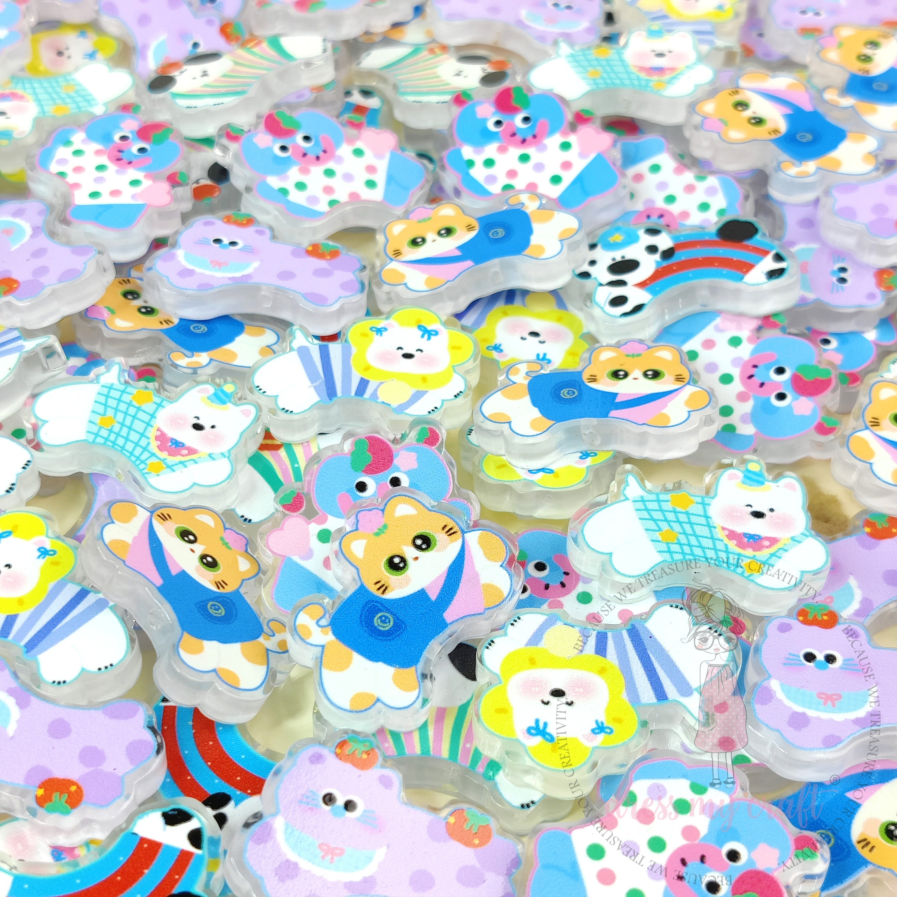 Kawaii Animal Acrylic Beads