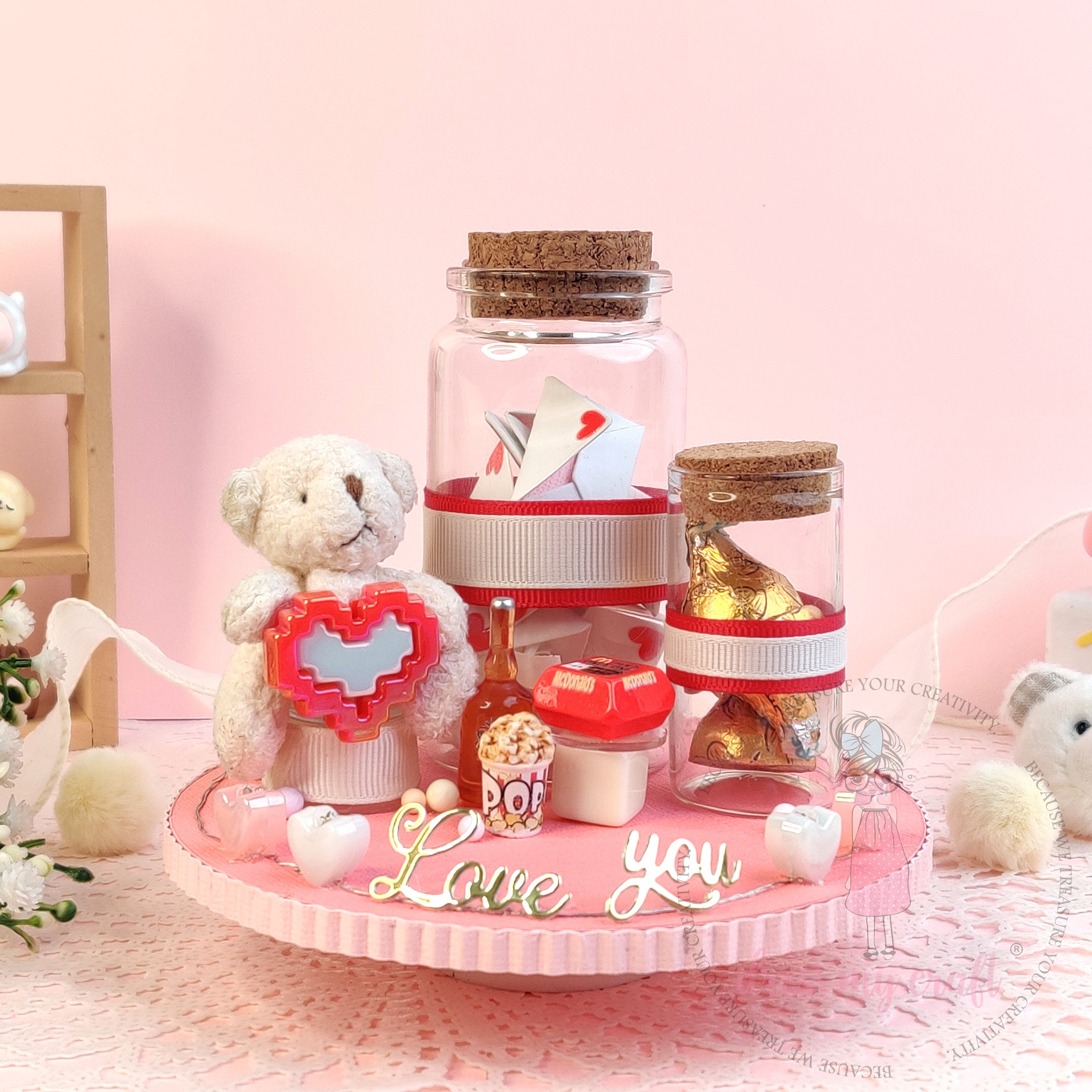 Love Message Platter With Lights