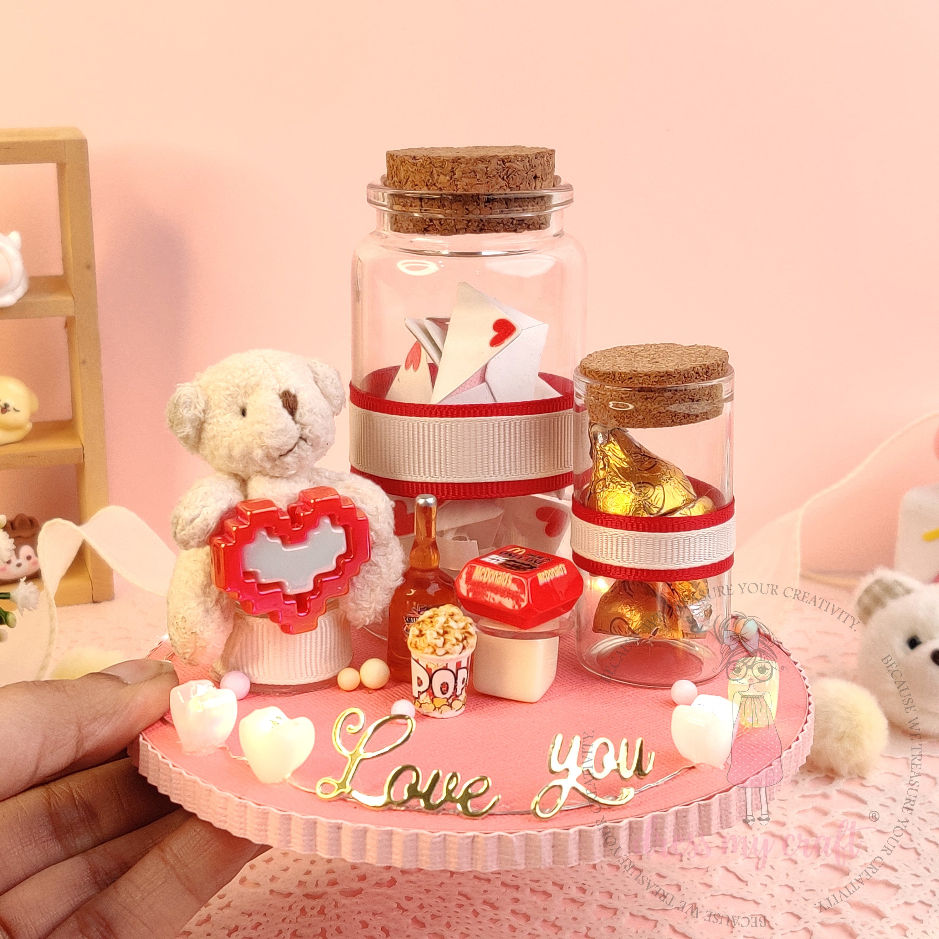 Love Message Platter With Lights