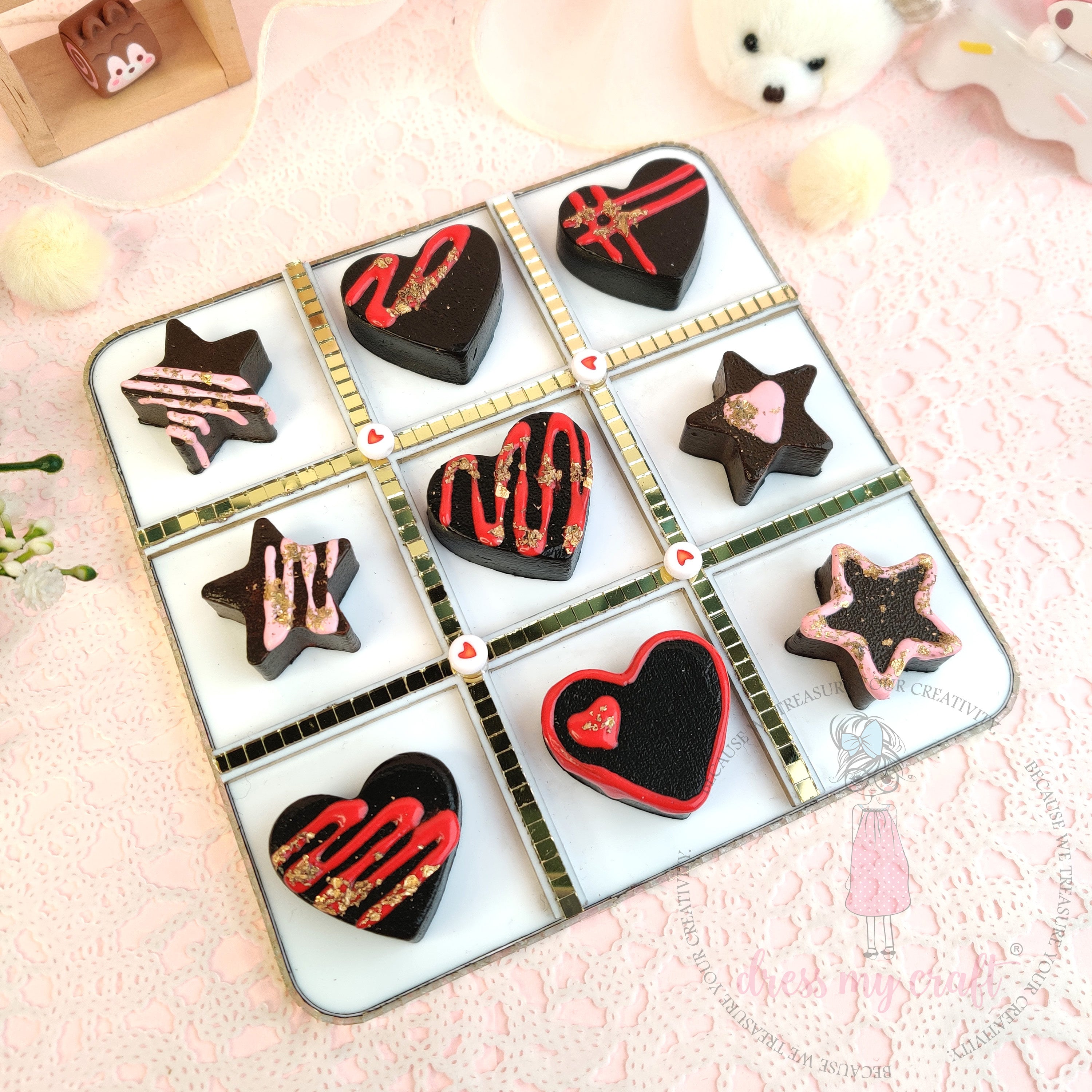 Magnetic Chocolate Tic-Tac-Toe