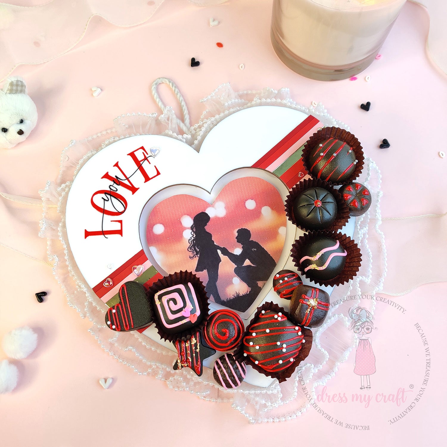 Sweet Heart Photo Frame with Lights