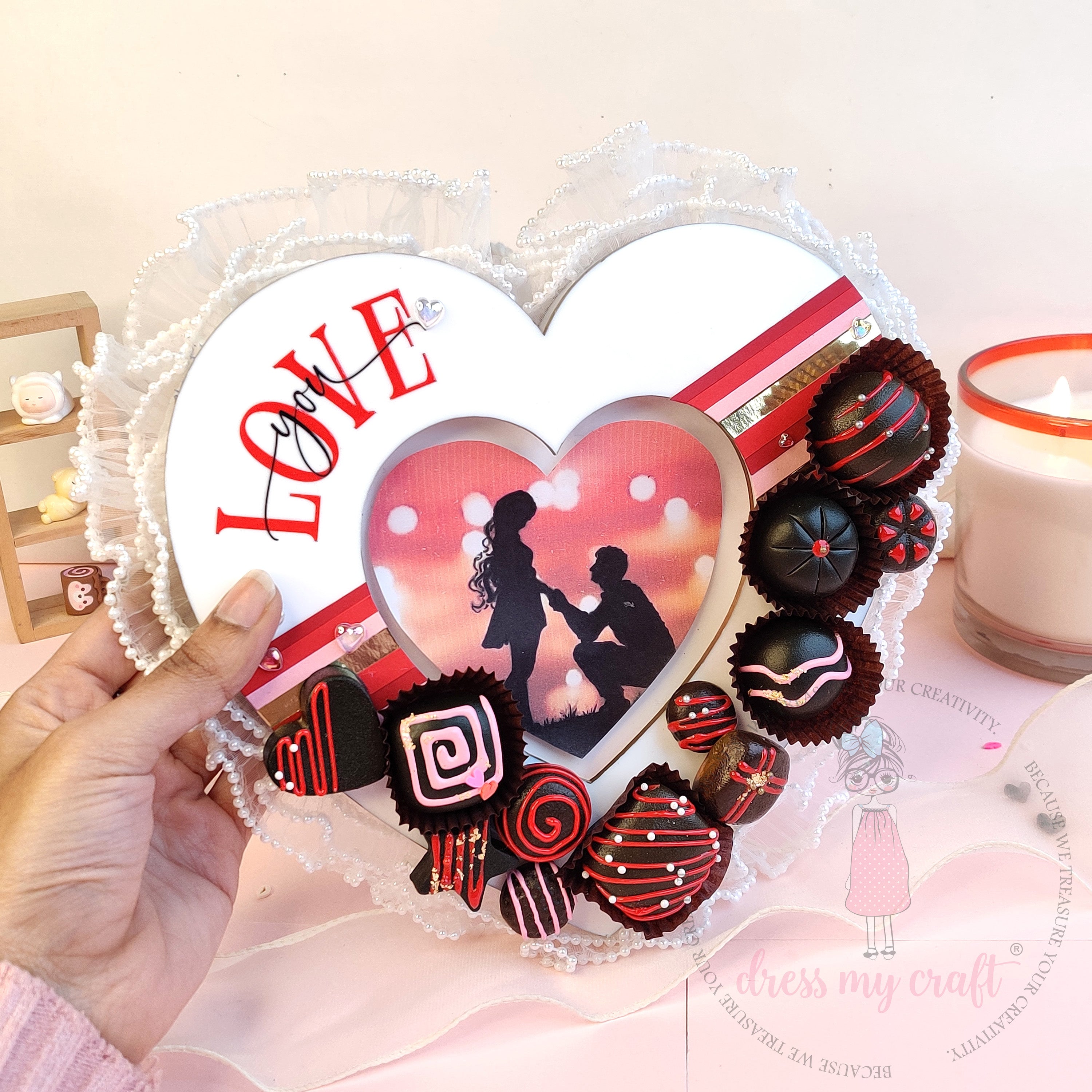 Sweet Heart Photo Frame with Lights