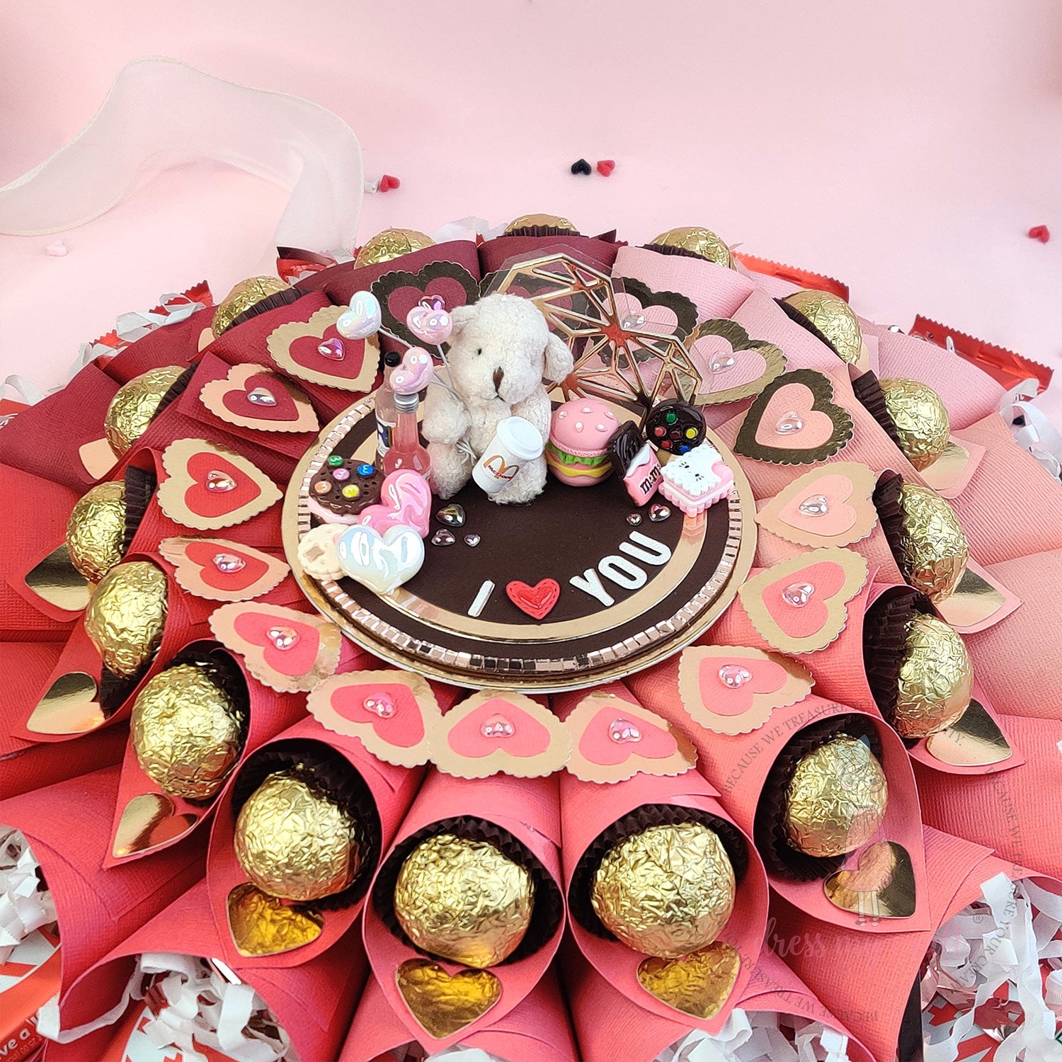 Chocolate Cone Platter with Lights
