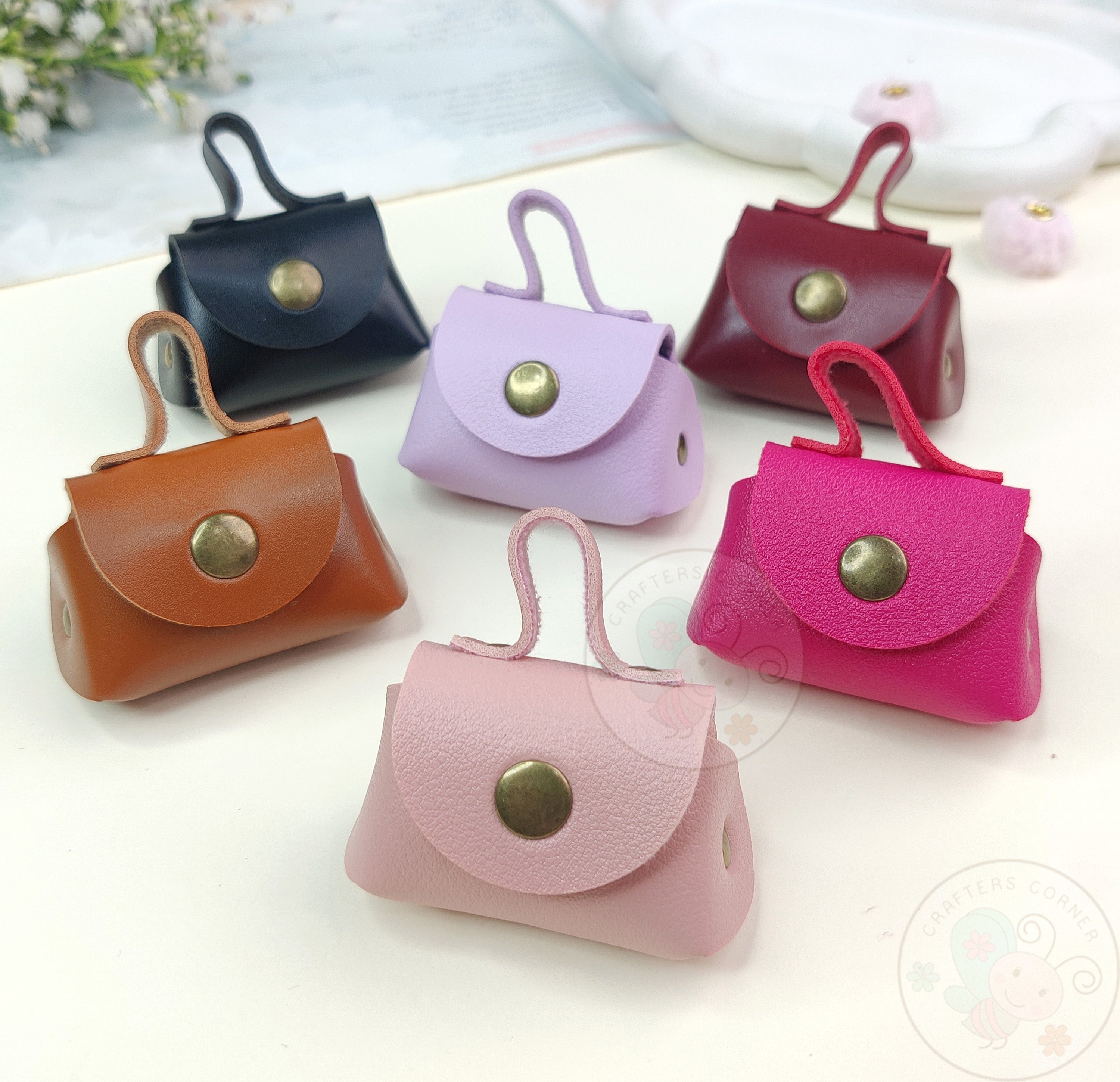 Mini Bag Style Leather Coin Purse - Combo Set