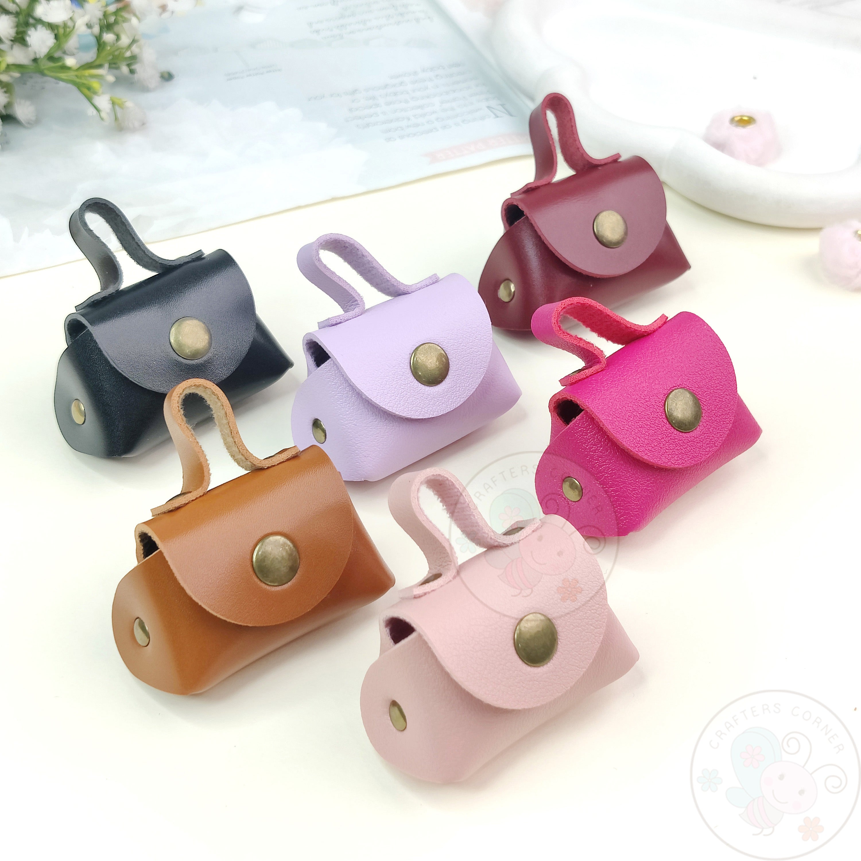 Mini Bag Style Leather Coin Purse - Combo Set