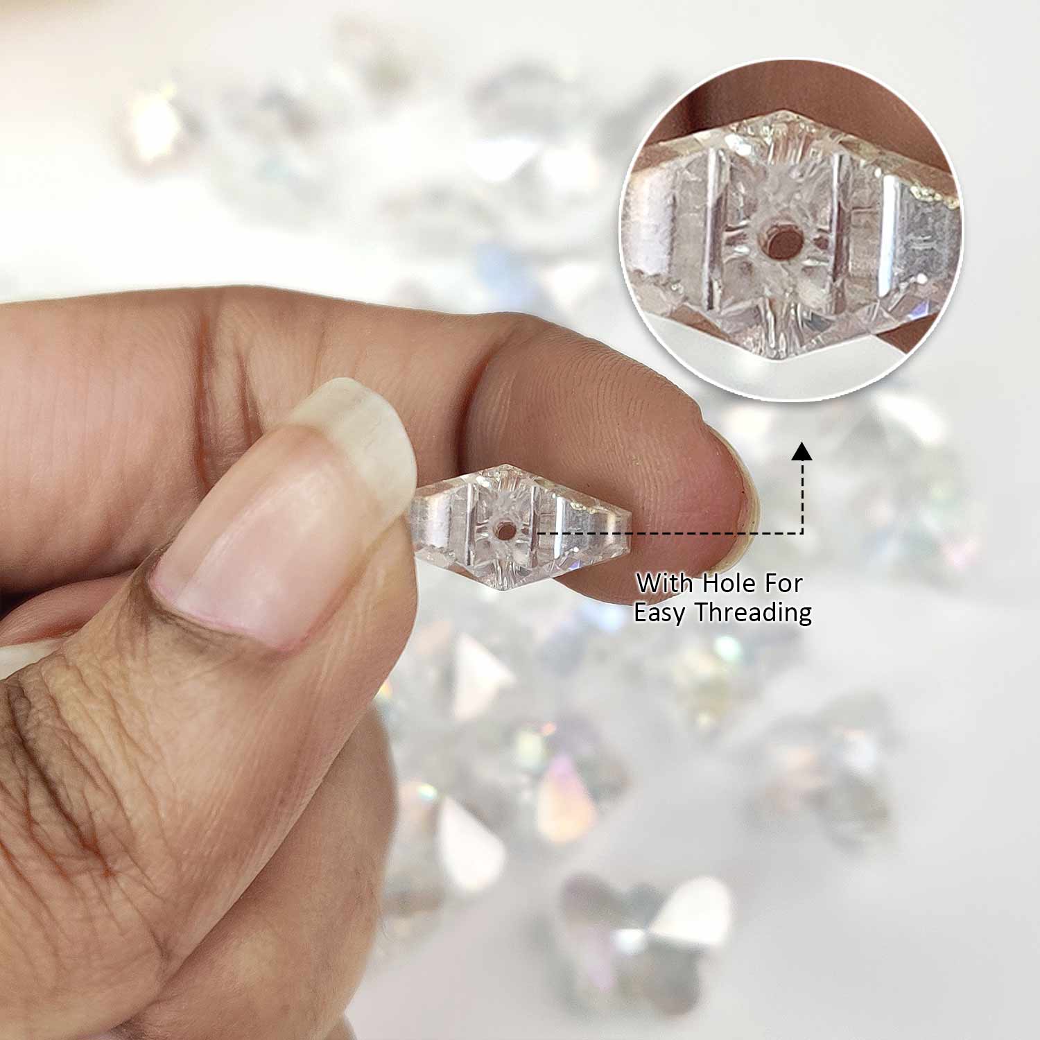 Crystal Clear Butterfly Beads