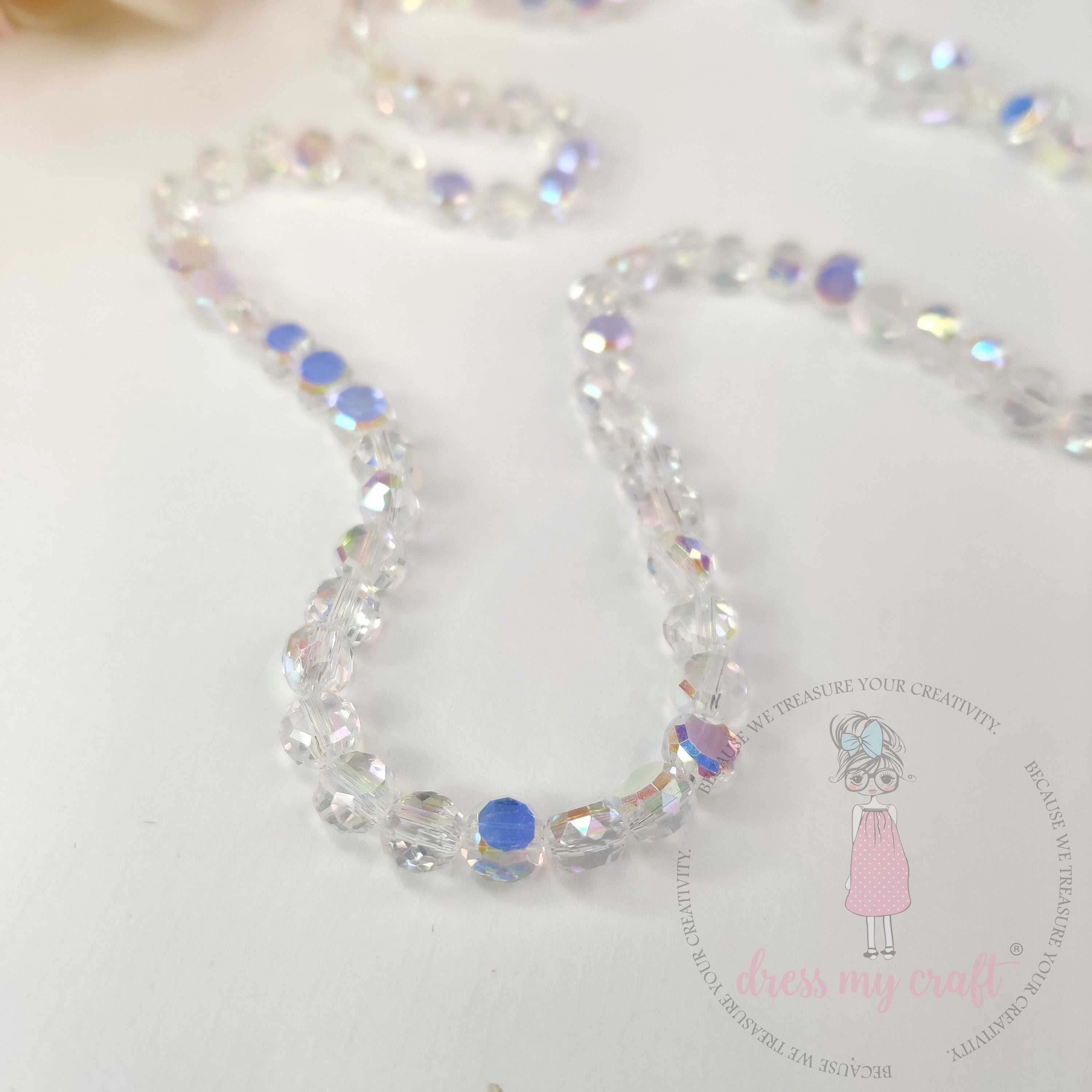 Crystal Clear Round Beads