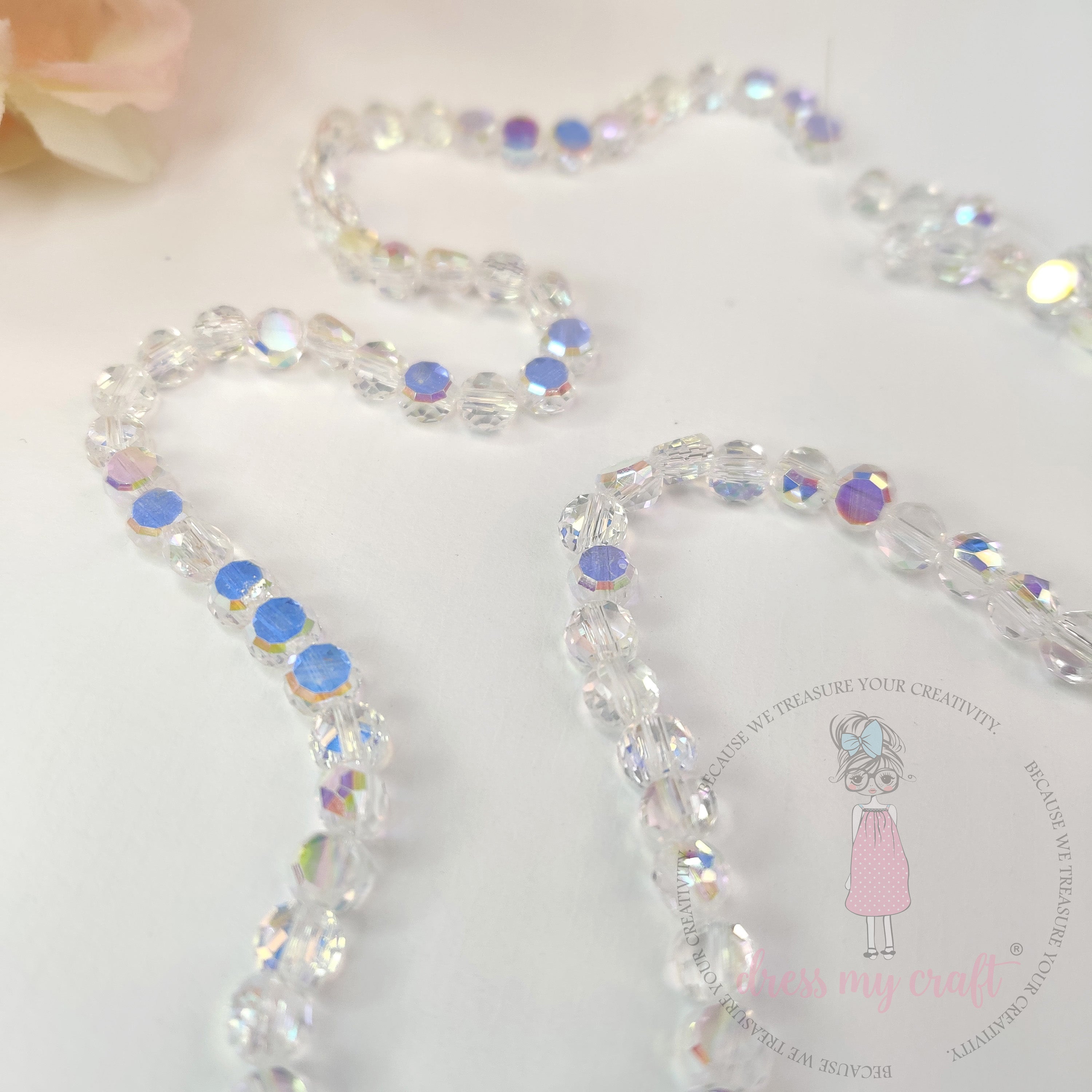 Crystal Clear Round Beads