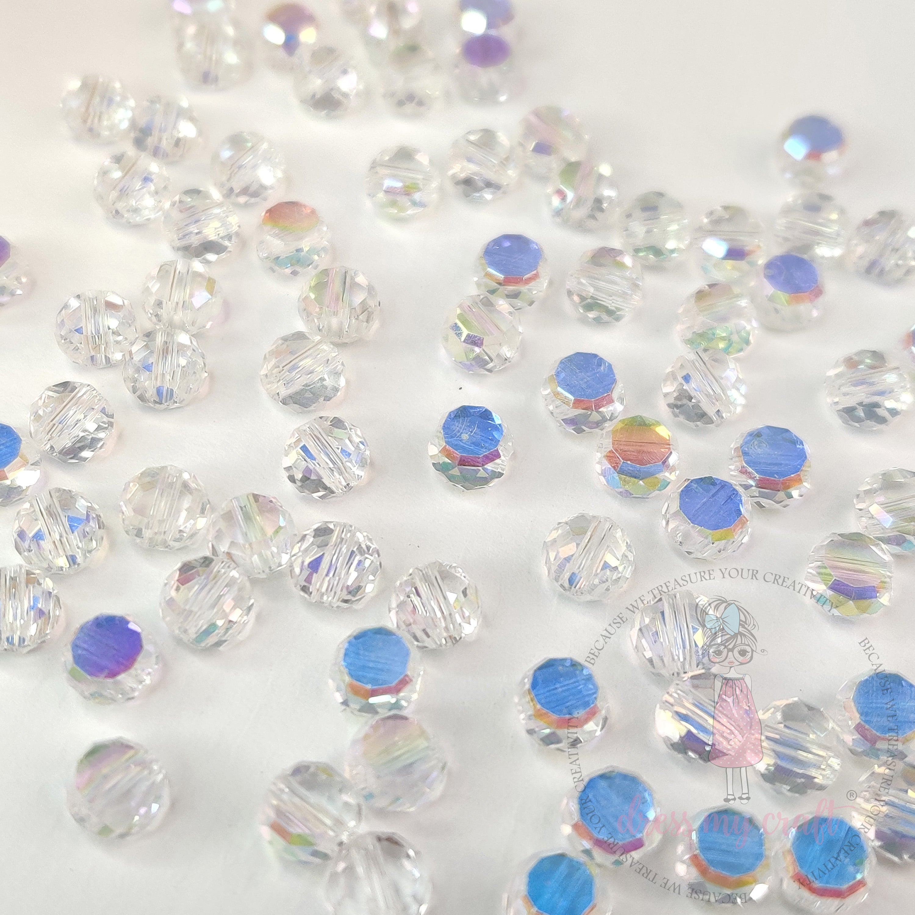 Crystal Clear Round Beads