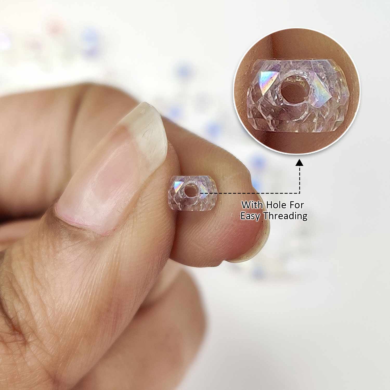 Crystal Clear Round Beads