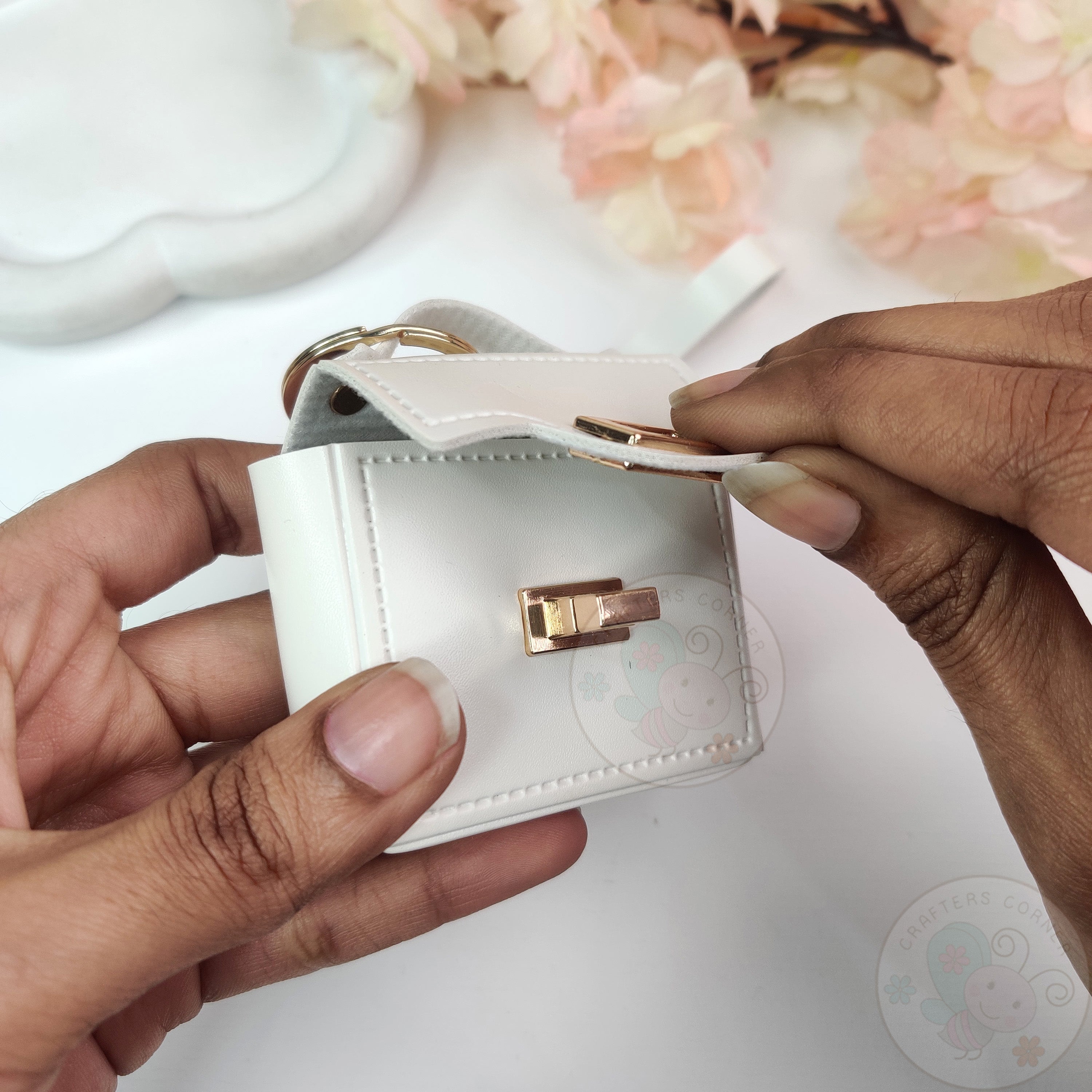 Mini Earbud Case Keychain