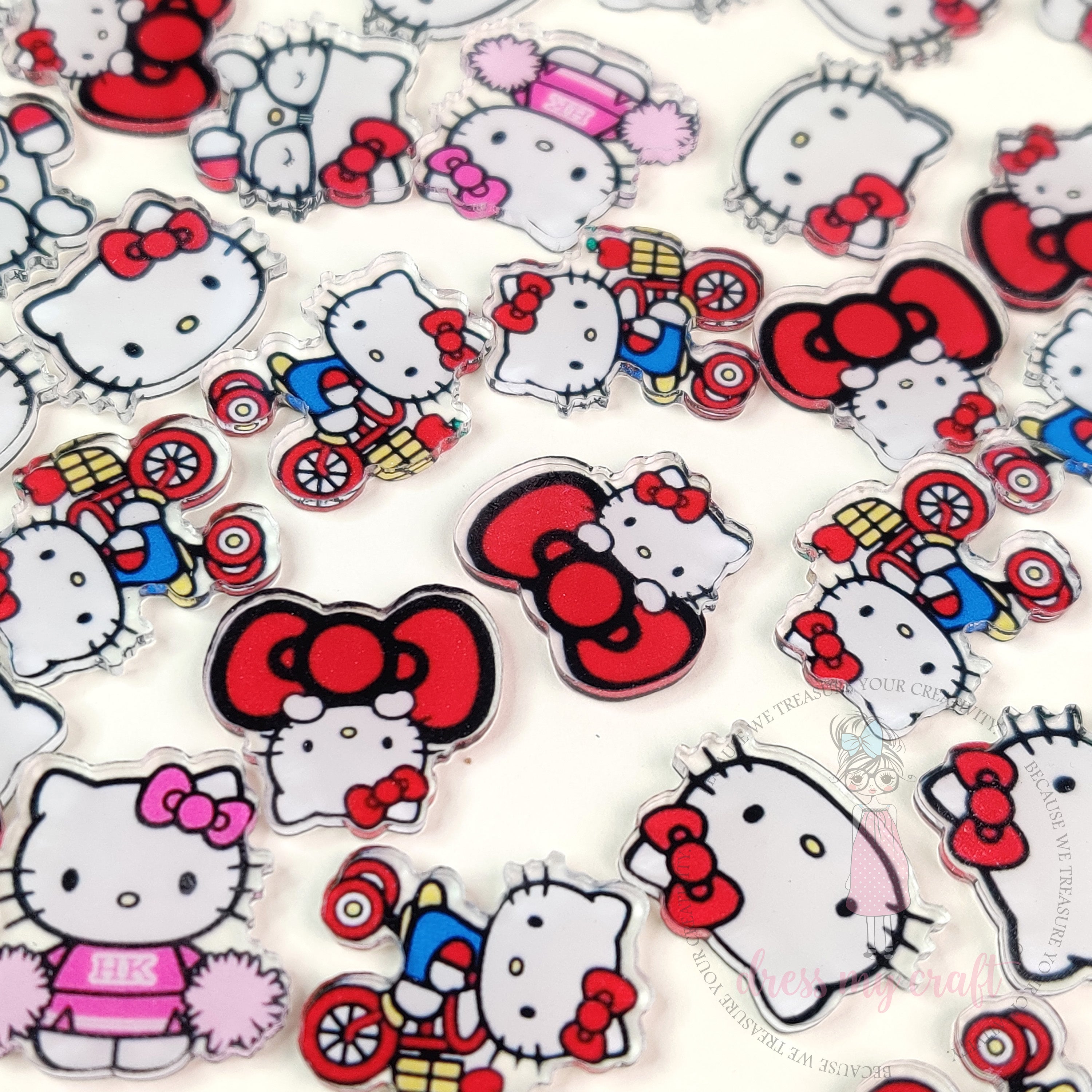 Adorable Mini Acrylic Kitty charms