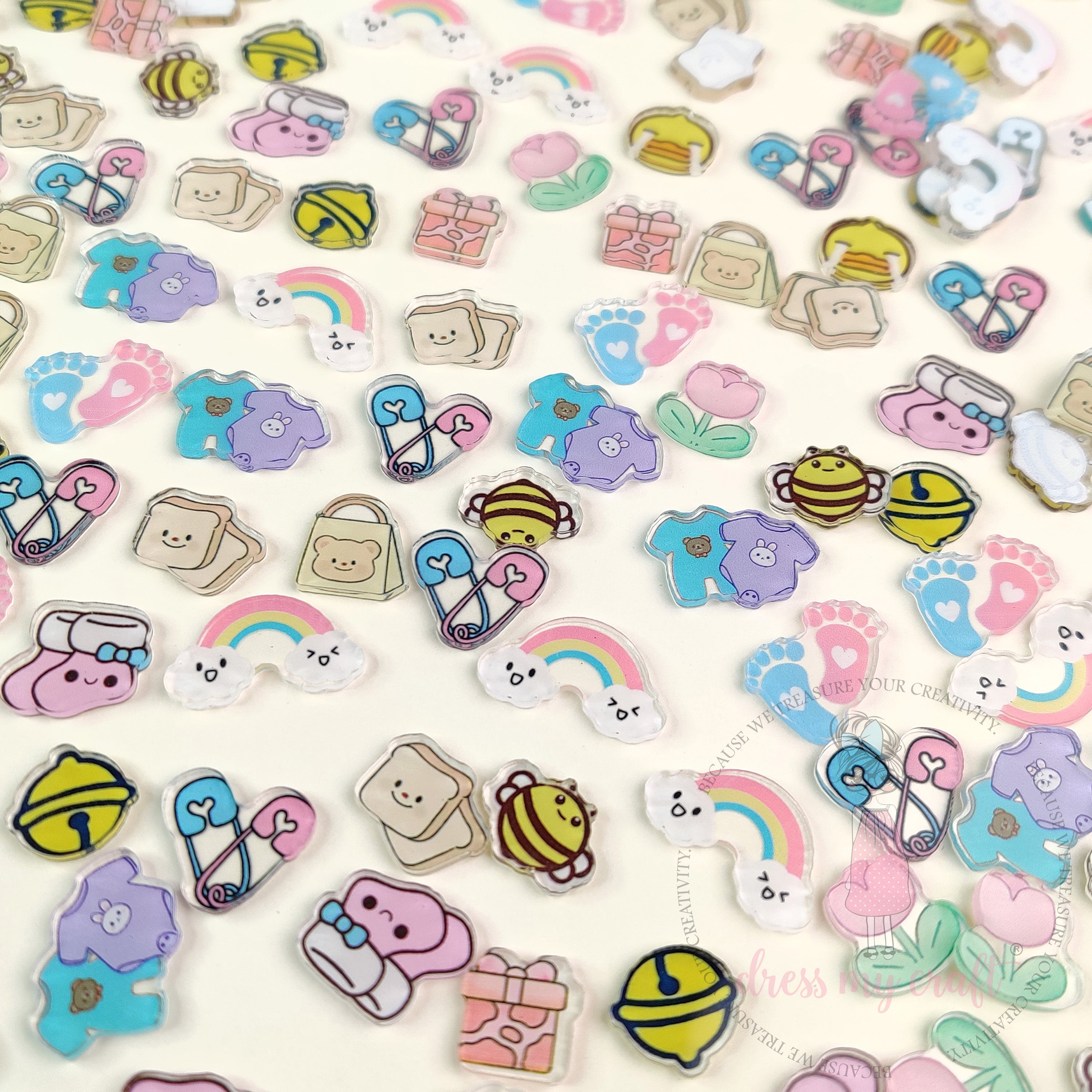 Adorable Mini Acrylic Charms