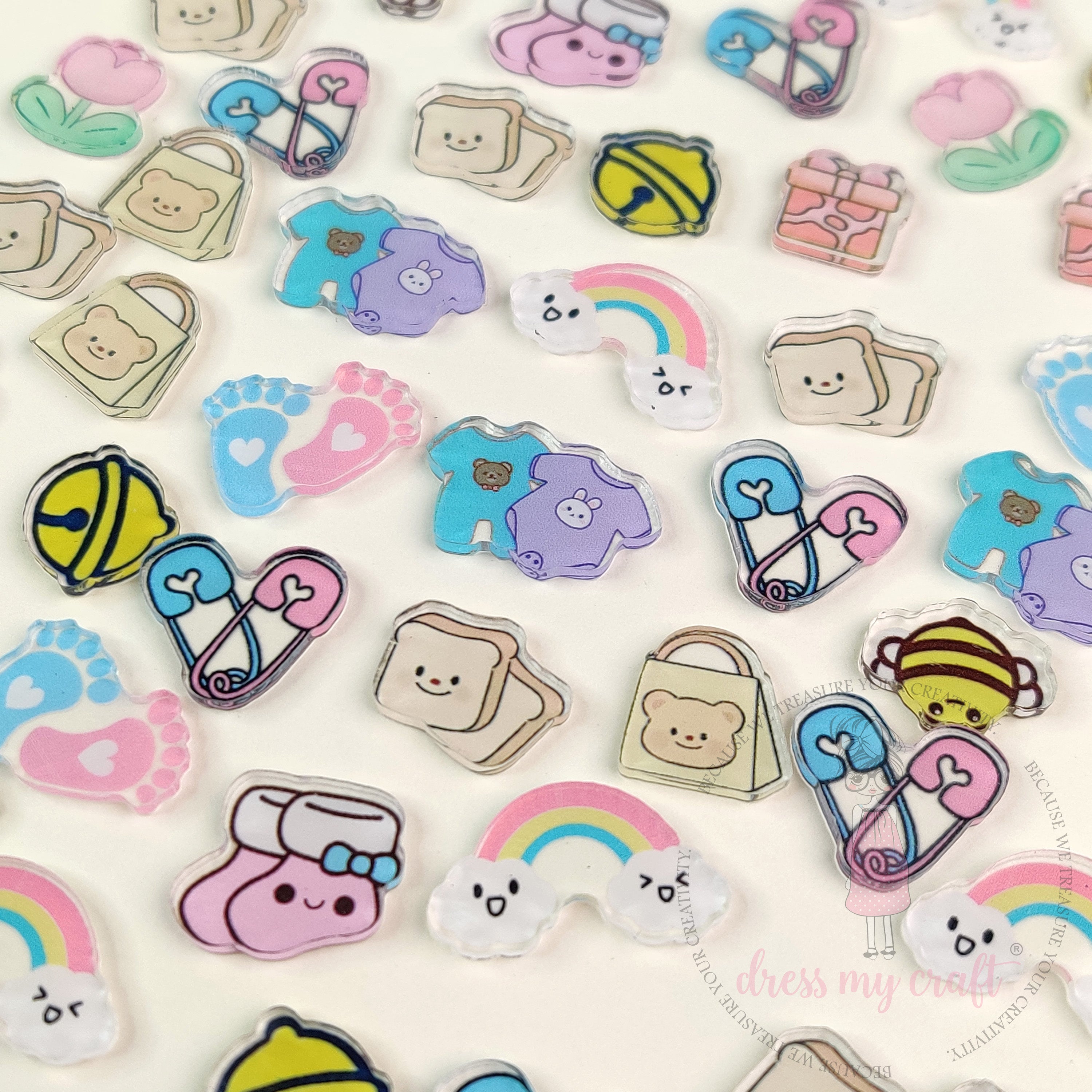 Adorable Mini Acrylic Charms