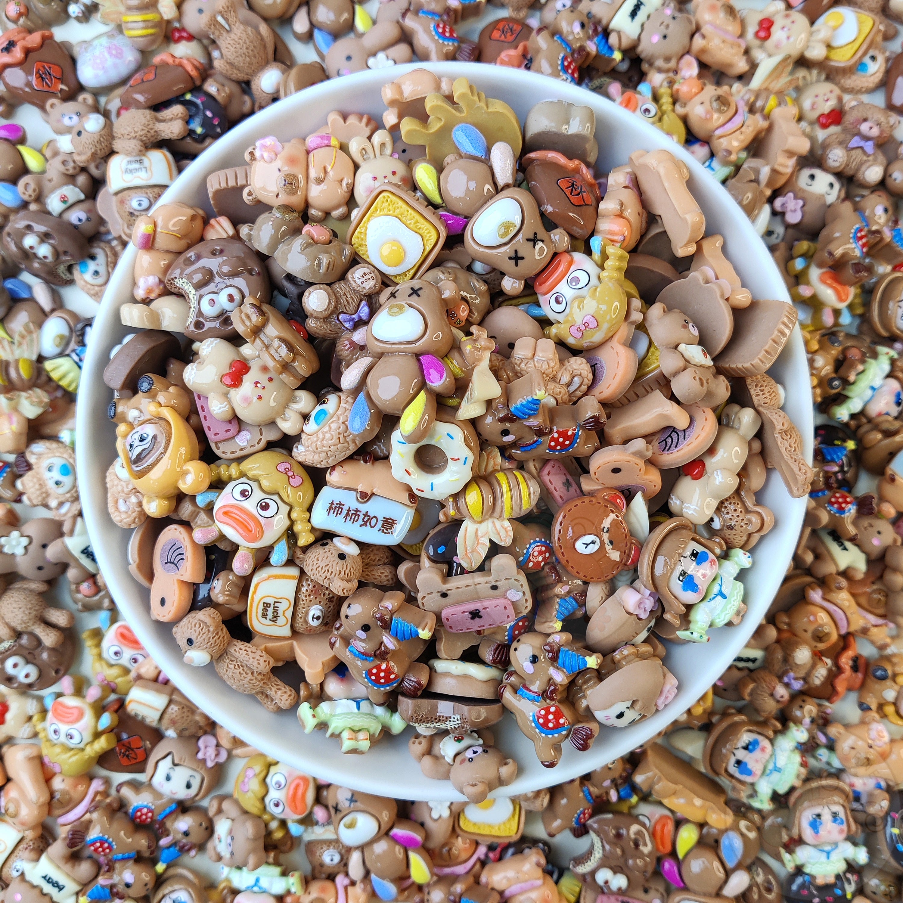 Brown Family - Mix Flatback Cabochons Value Pack