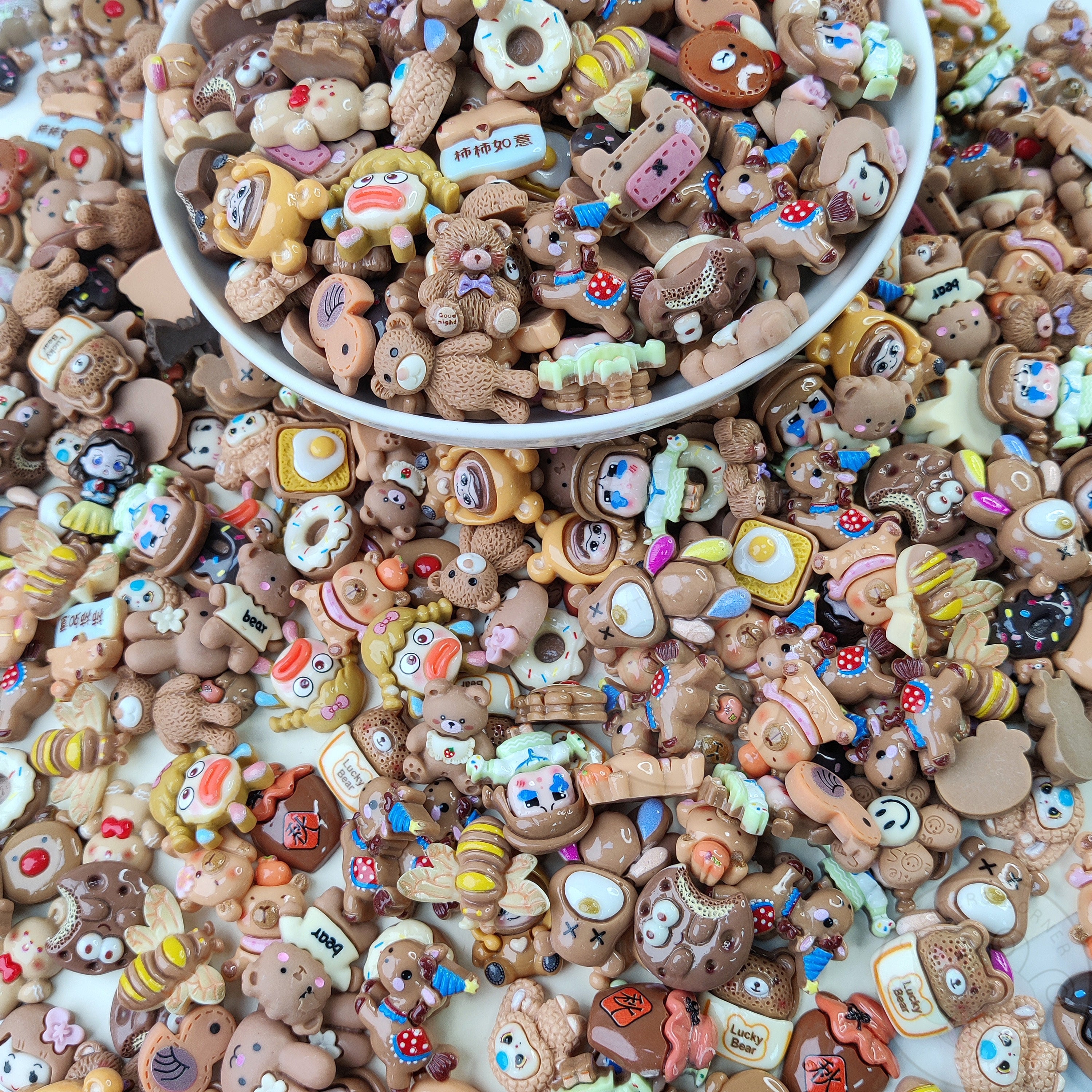 Brown Family - Mix Flatback Cabochons Value Pack